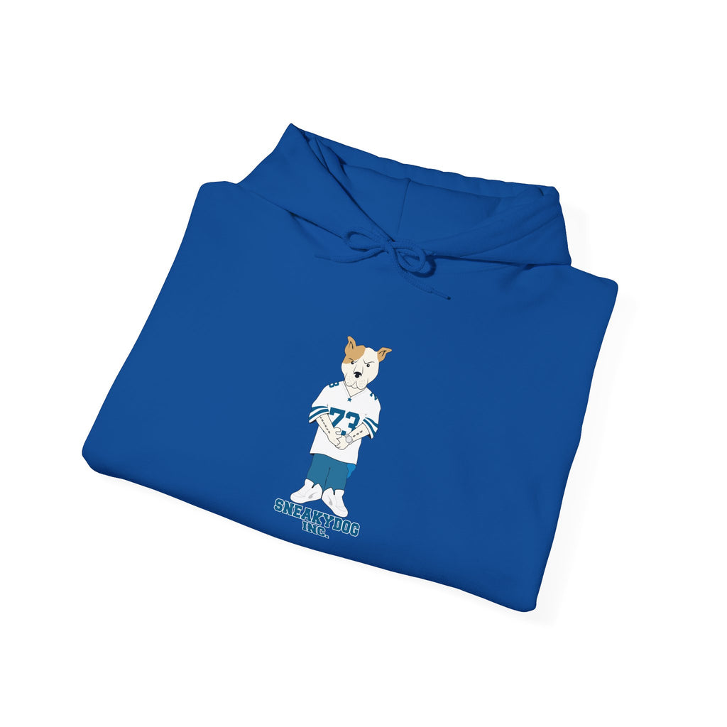 Sneakydog Inc. Football Jersey Graphic - Corgi Crew Hoodie