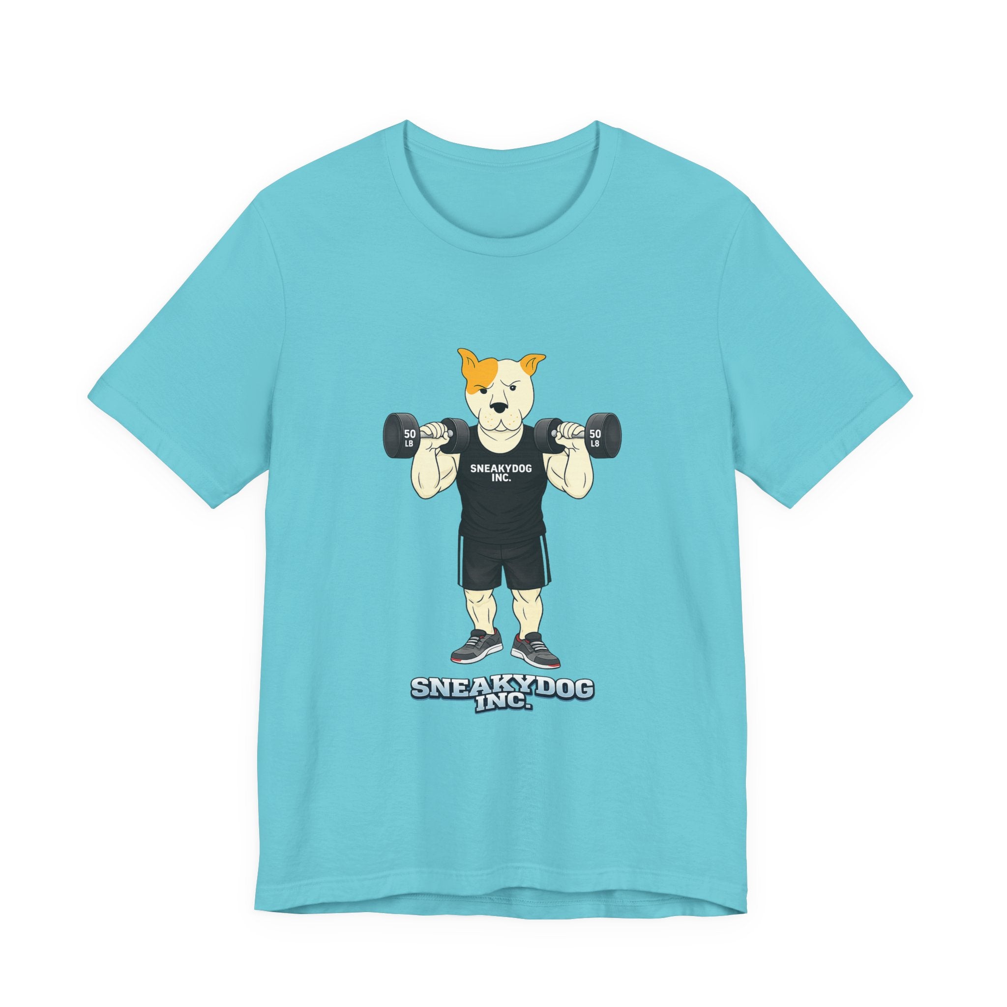 Sneakydog Inc. Workout Black Graphic — Vintage Short Sleeve T-Shirt