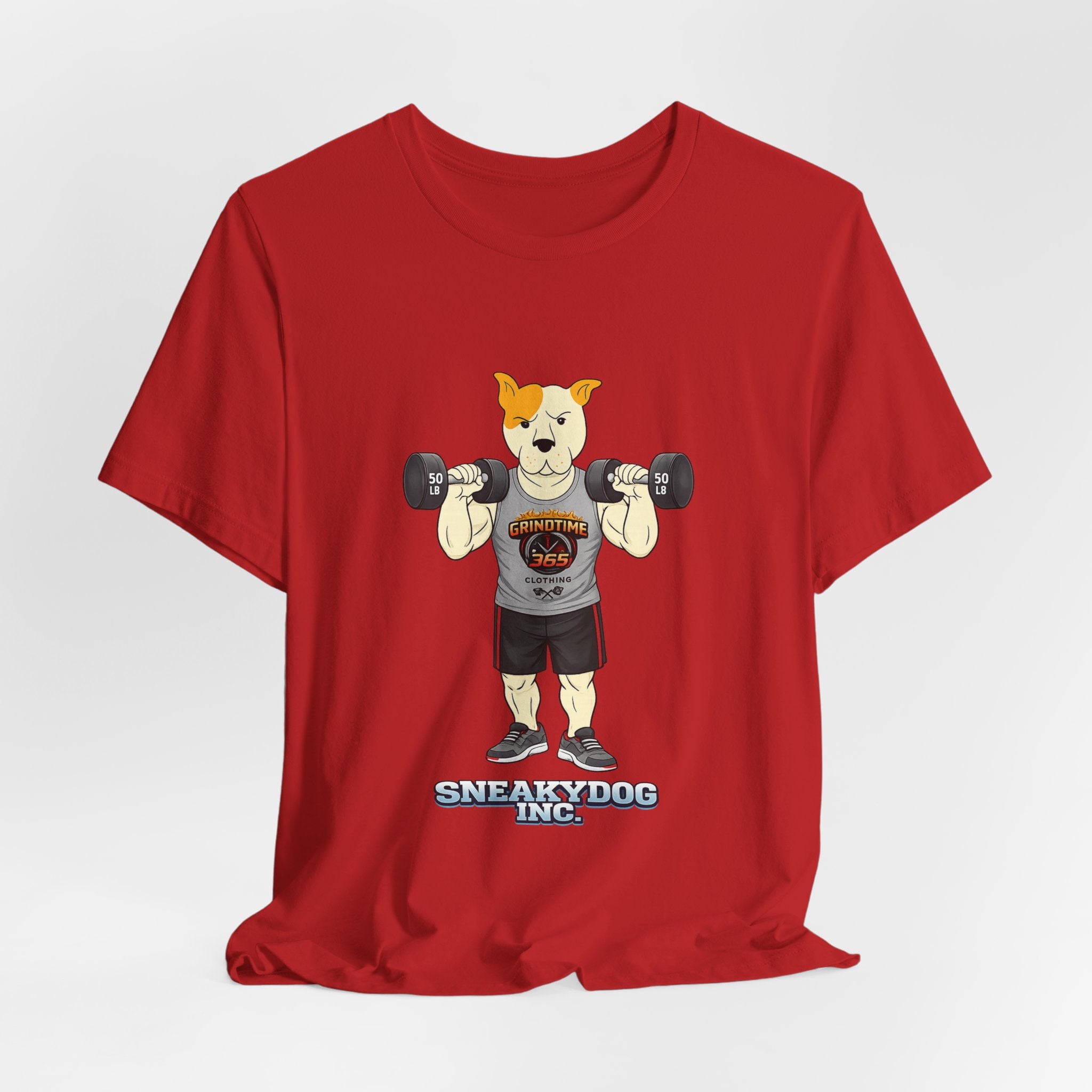 Sneakydog Inc. Workout Grey GT365 Graphic — Vintage Short Sleeve T-Shirt