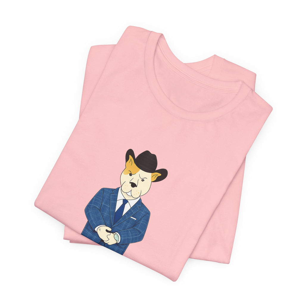 Sneakydog Inc. Cowboy Suit Graphic — Vintage Short Sleeve T-Shirt