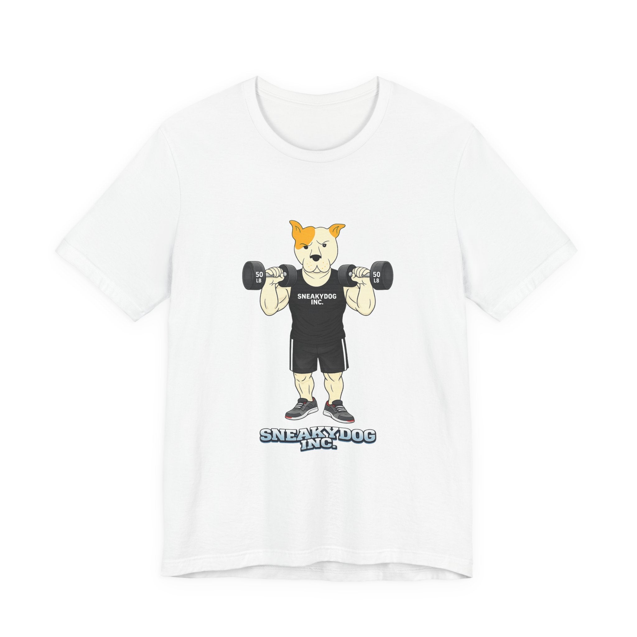 Sneakydog Inc. Workout Black Graphic — Vintage Short Sleeve T-Shirt