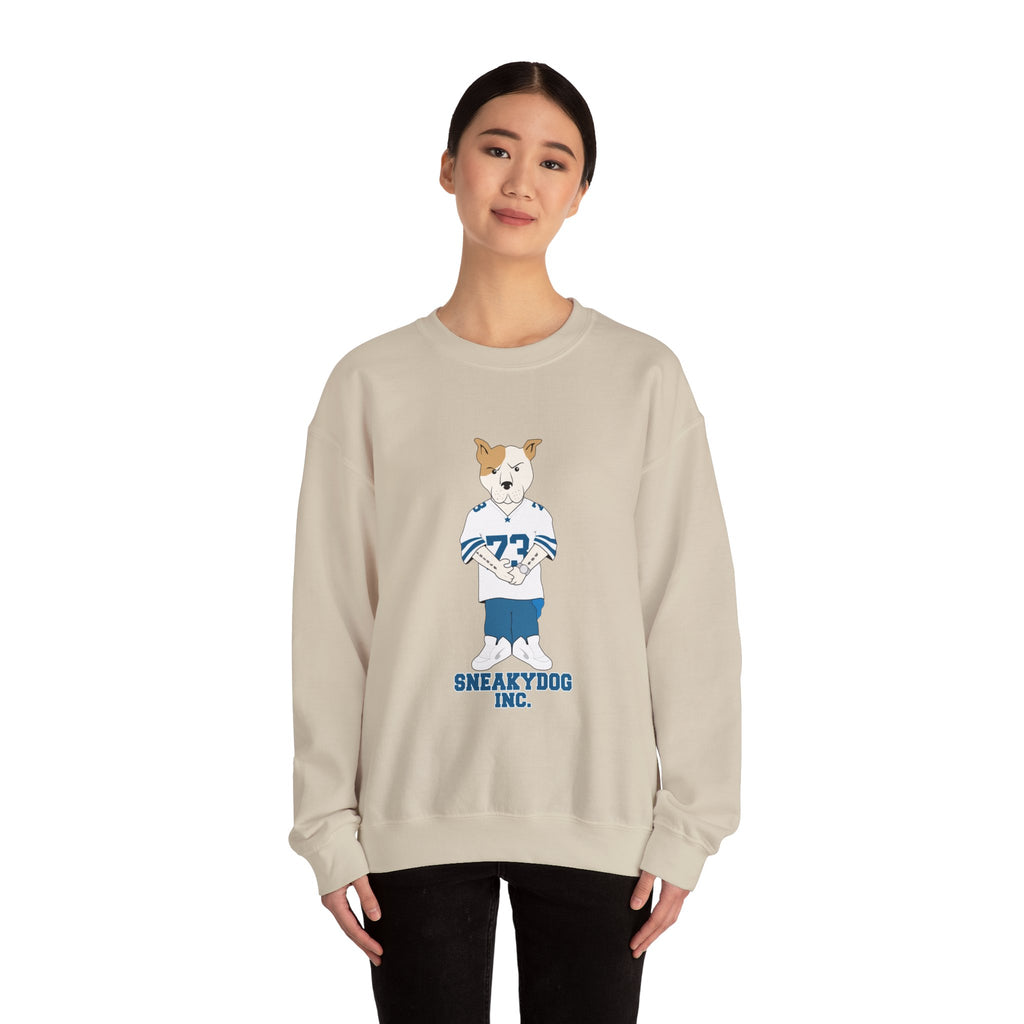 Sneakydog Inc. Football Jersey Crewneck Sweatshirt – Vintage Graphic