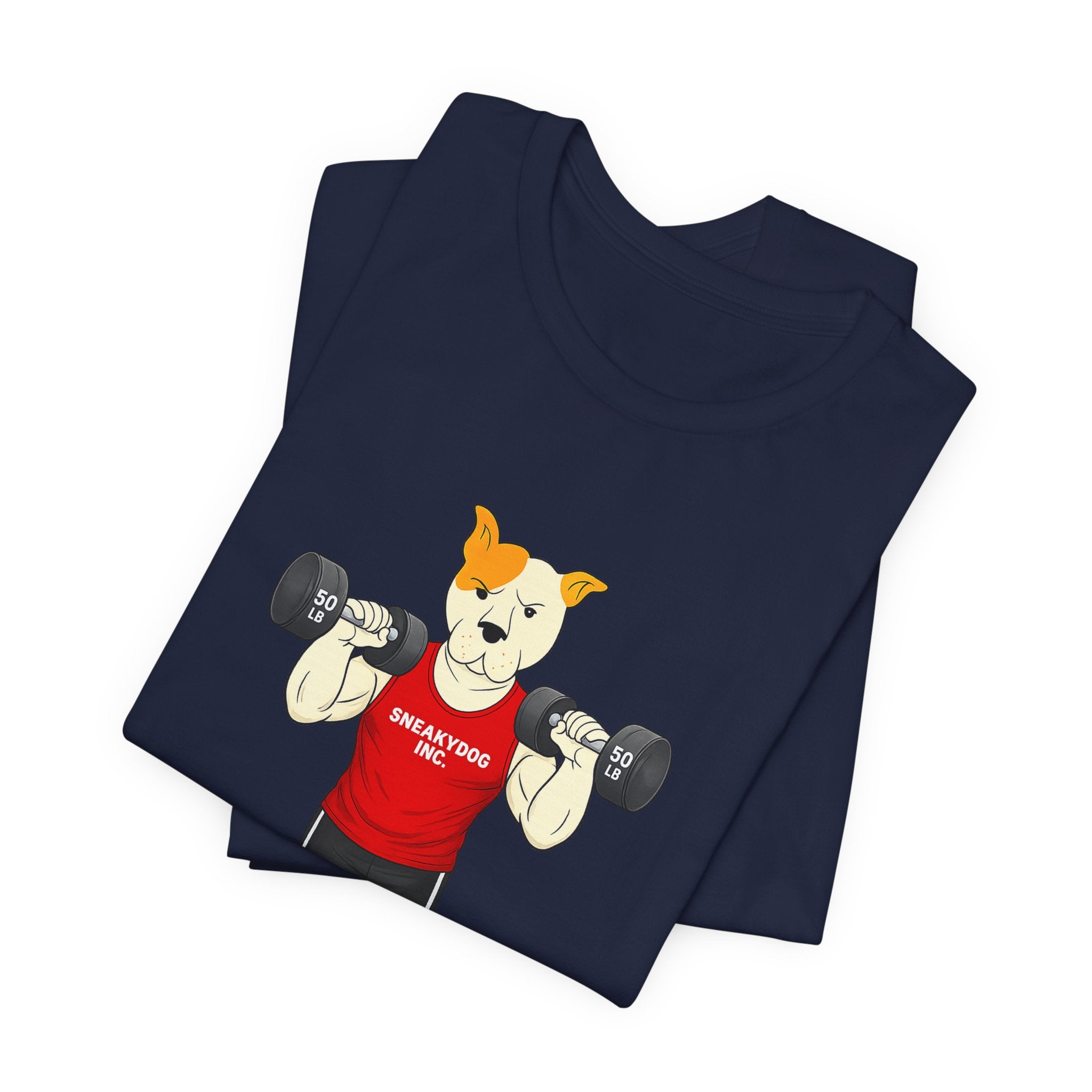 Sneakydog Inc. Workout Red Graphic — Vintage Short Sleeve T-Shirt