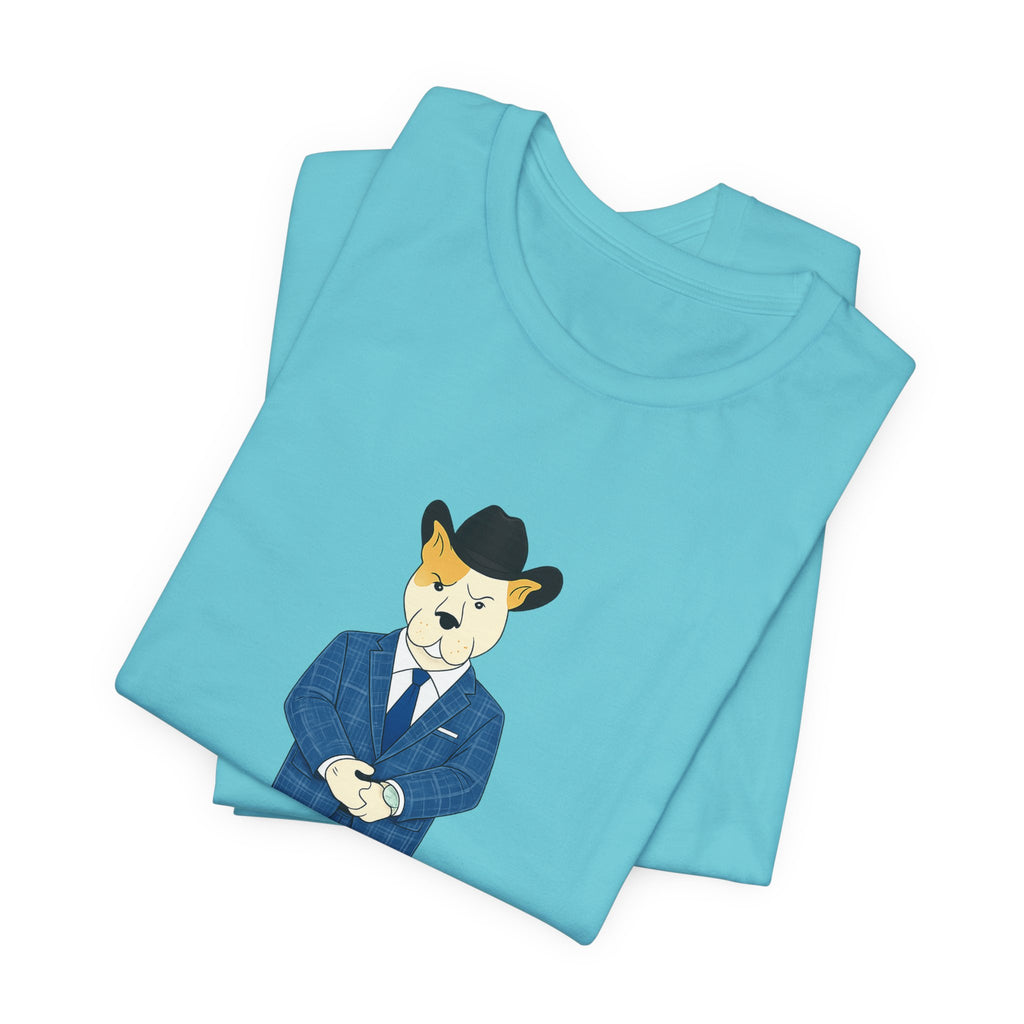 Sneakydog Inc. Cowboy Suit Graphic — Vintage Short Sleeve T-Shirt