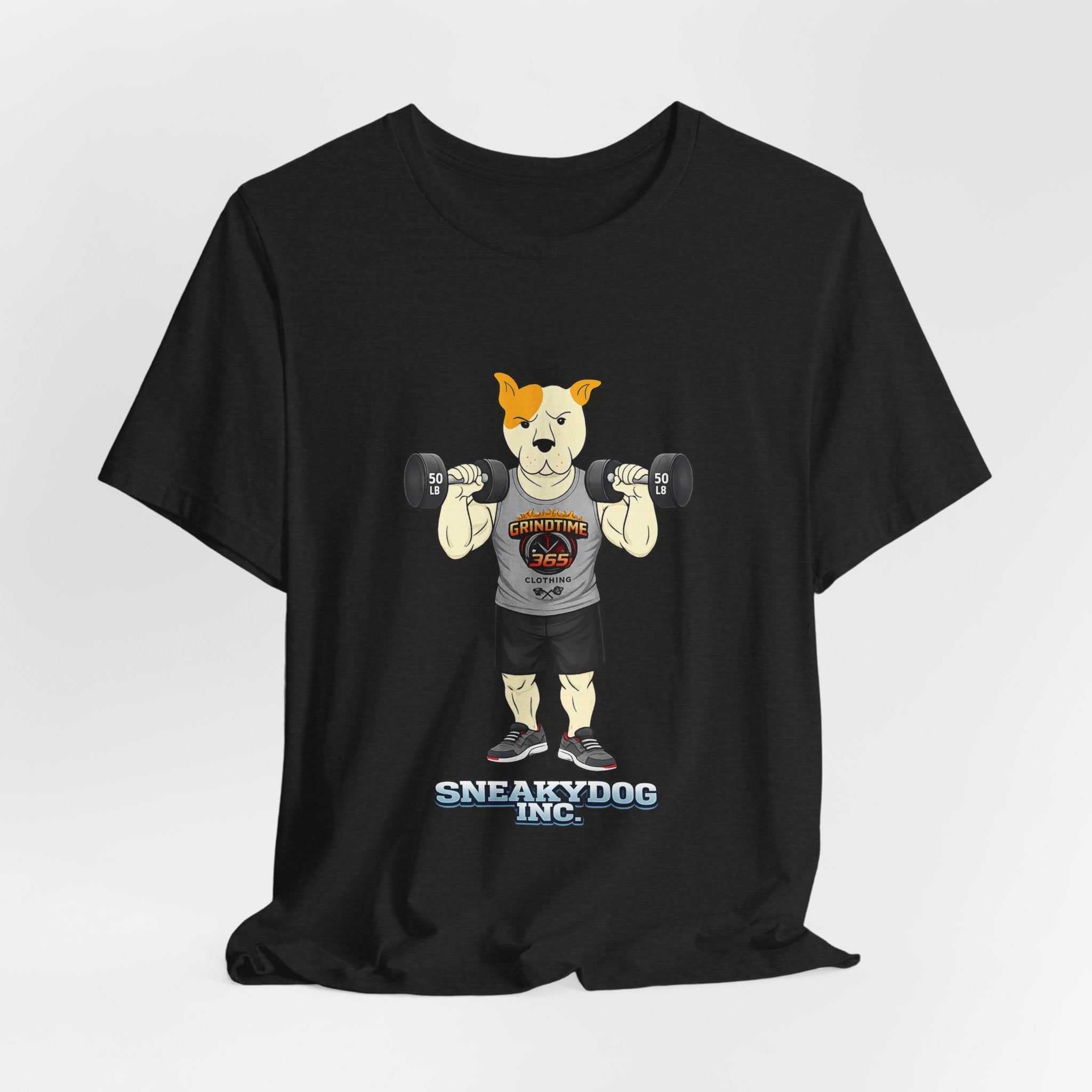 Sneakydog Inc. Workout Grey GT365 Graphic — Vintage Short Sleeve T-Shirt