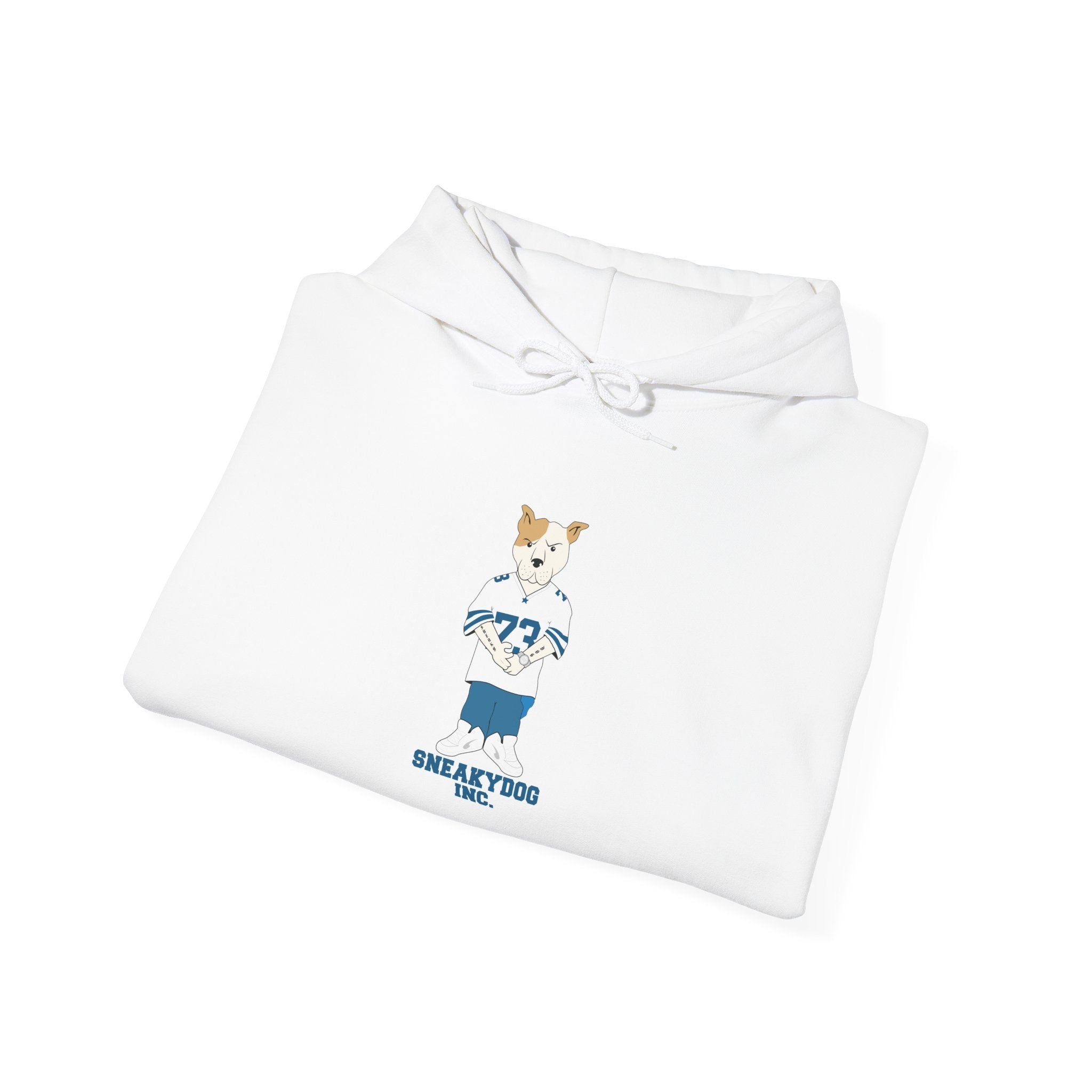Sneakydog Inc. Football Jersey Graphic - Corgi Crew Hoodie