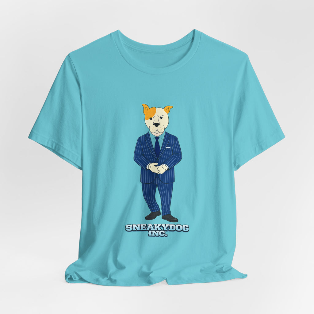 Sneakydog Inc. CEO Suit Graphic — Vintage Short Sleeve T-Shirt