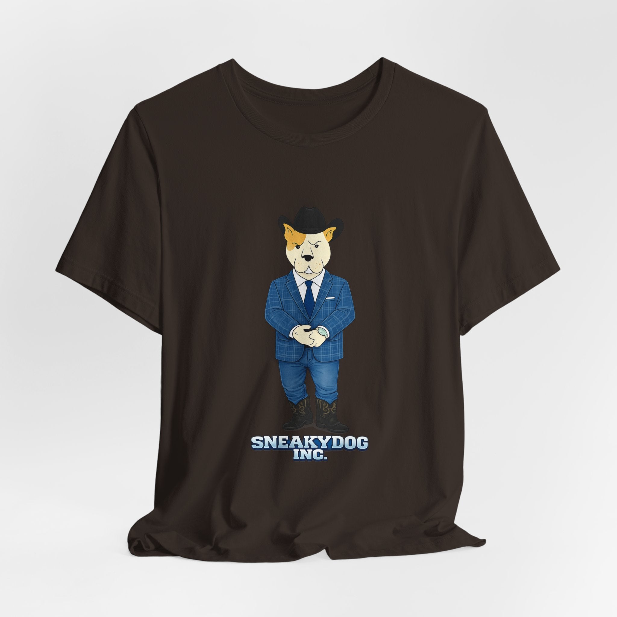 Sneakydog Inc. Cowboy Suit Graphic — Vintage Short Sleeve T-Shirt