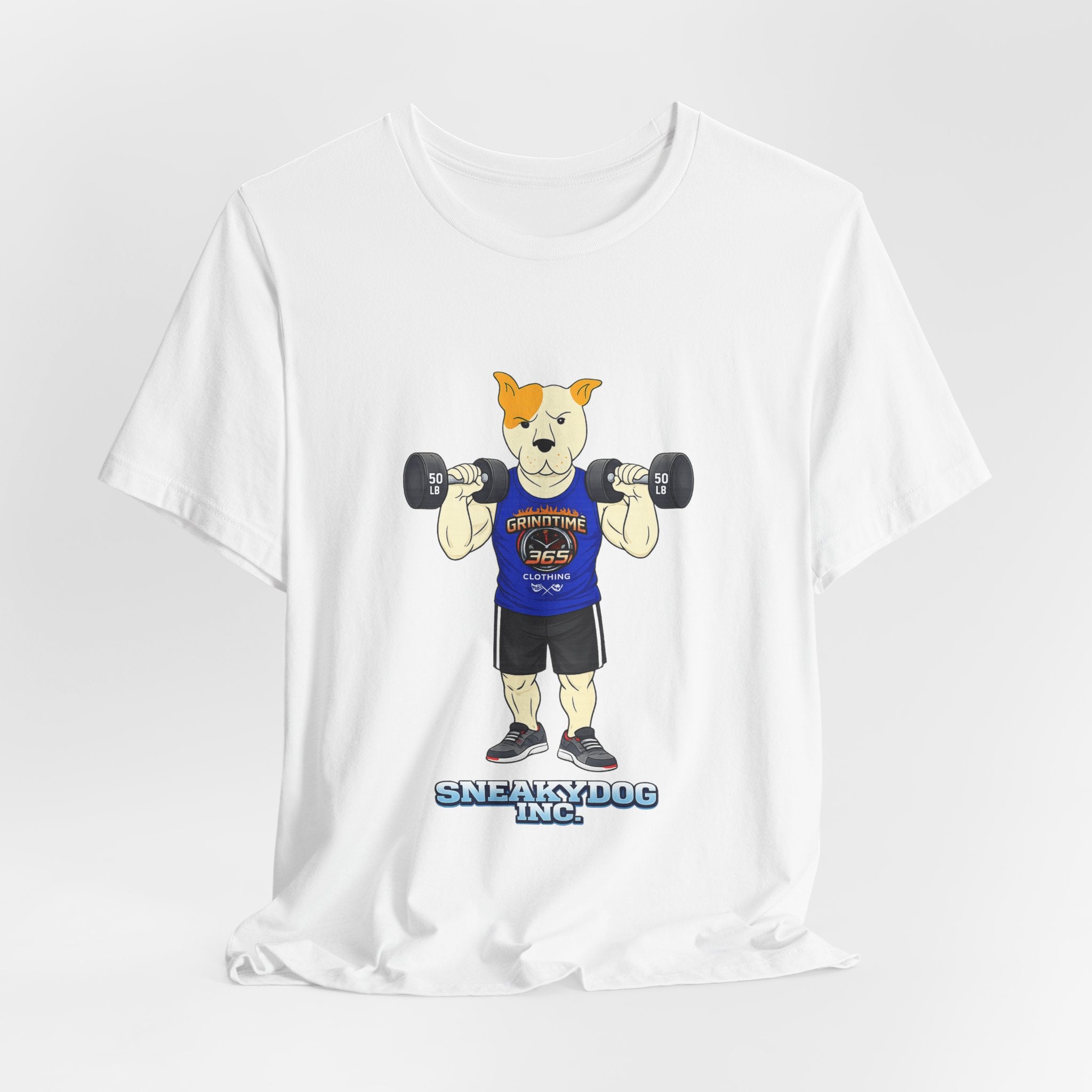 Sneakydog Inc. Workout Blue GT365 Graphic — Vintage Short Sleeve T-Shirt
