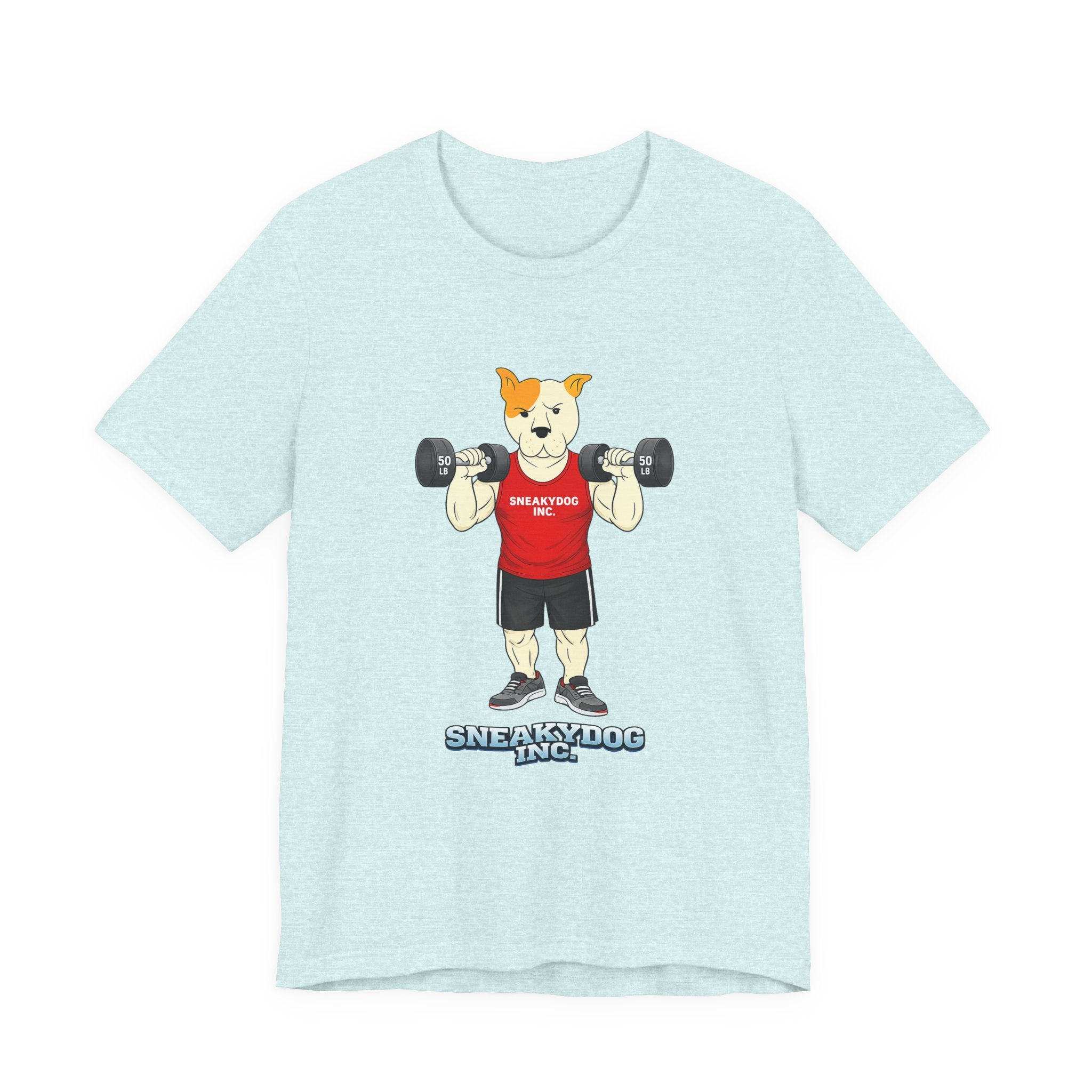 Sneakydog Inc. Workout Red Graphic — Vintage Short Sleeve T-Shirt