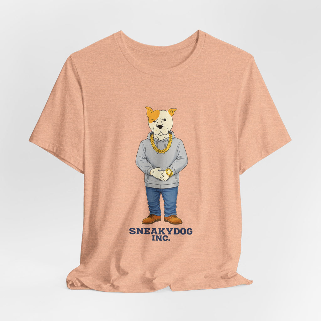Sneakydog Inc. Grey Hoodie — Vintage Short Sleeve T-Shirt