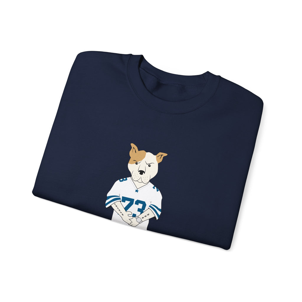 Sneakydog Inc. Football Jersey Crewneck Sweatshirt – Vintage Graphic