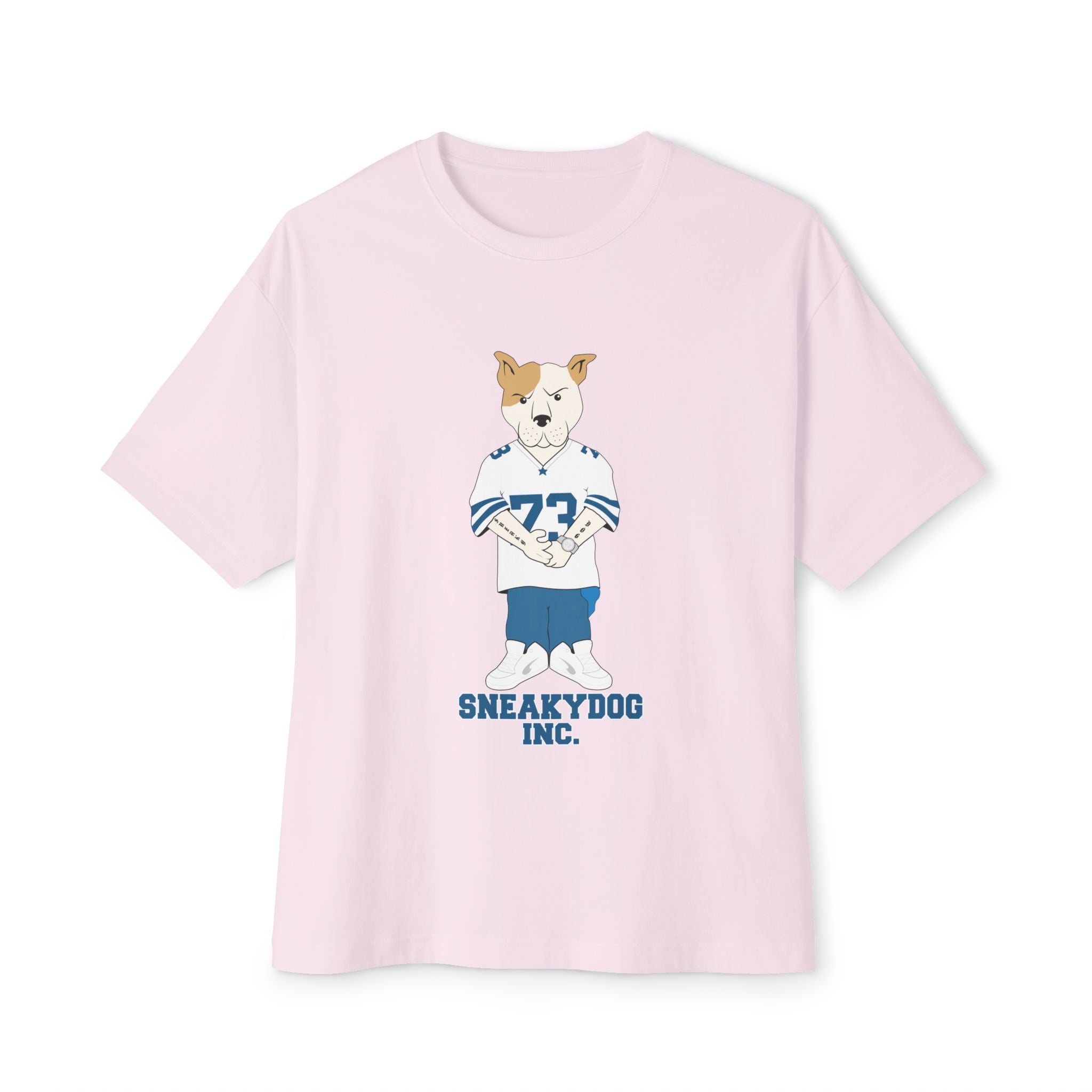 Sneakydog Inc. Football Jersey Graphic — Oversized Boxy Premium T-Shirt