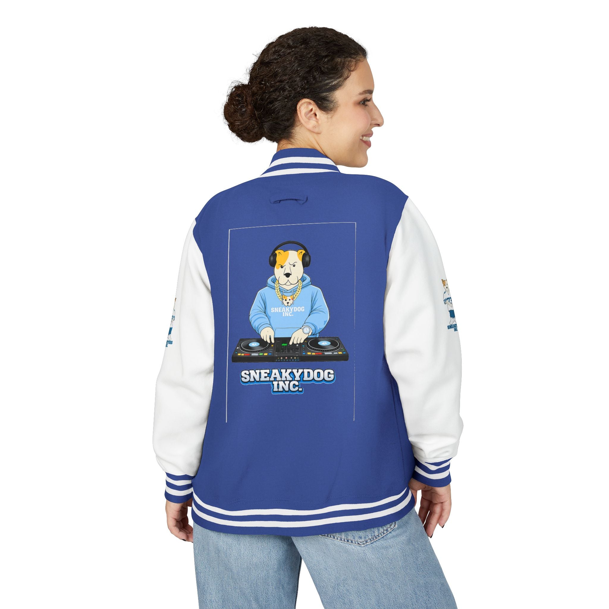 Sneakydog Inc. DJ Letterman Jacket —  Corgi Varsity Jacket