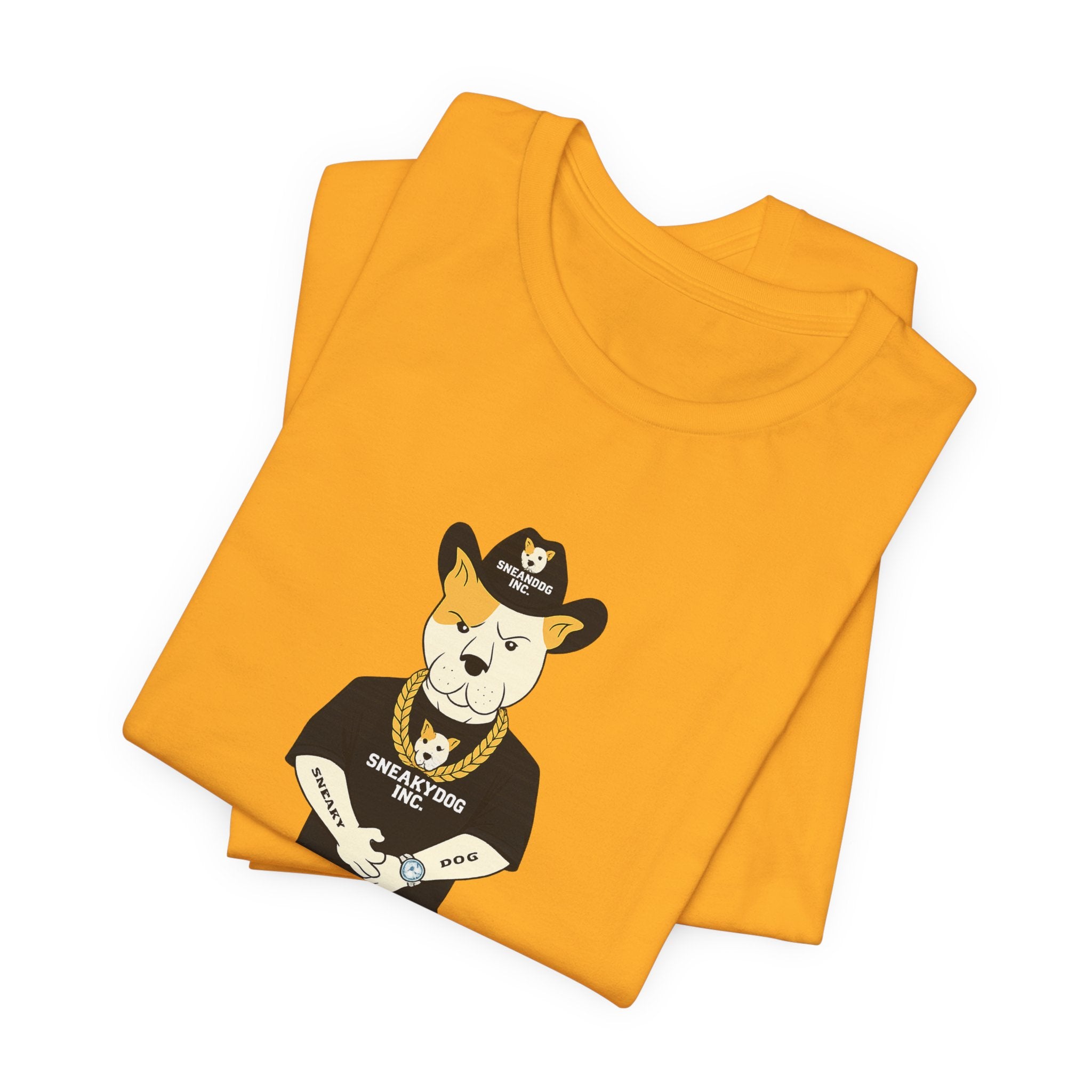 Sneakydog Inc. Cowboy Black Graphic — Vintage Short Sleeve T-Shirt