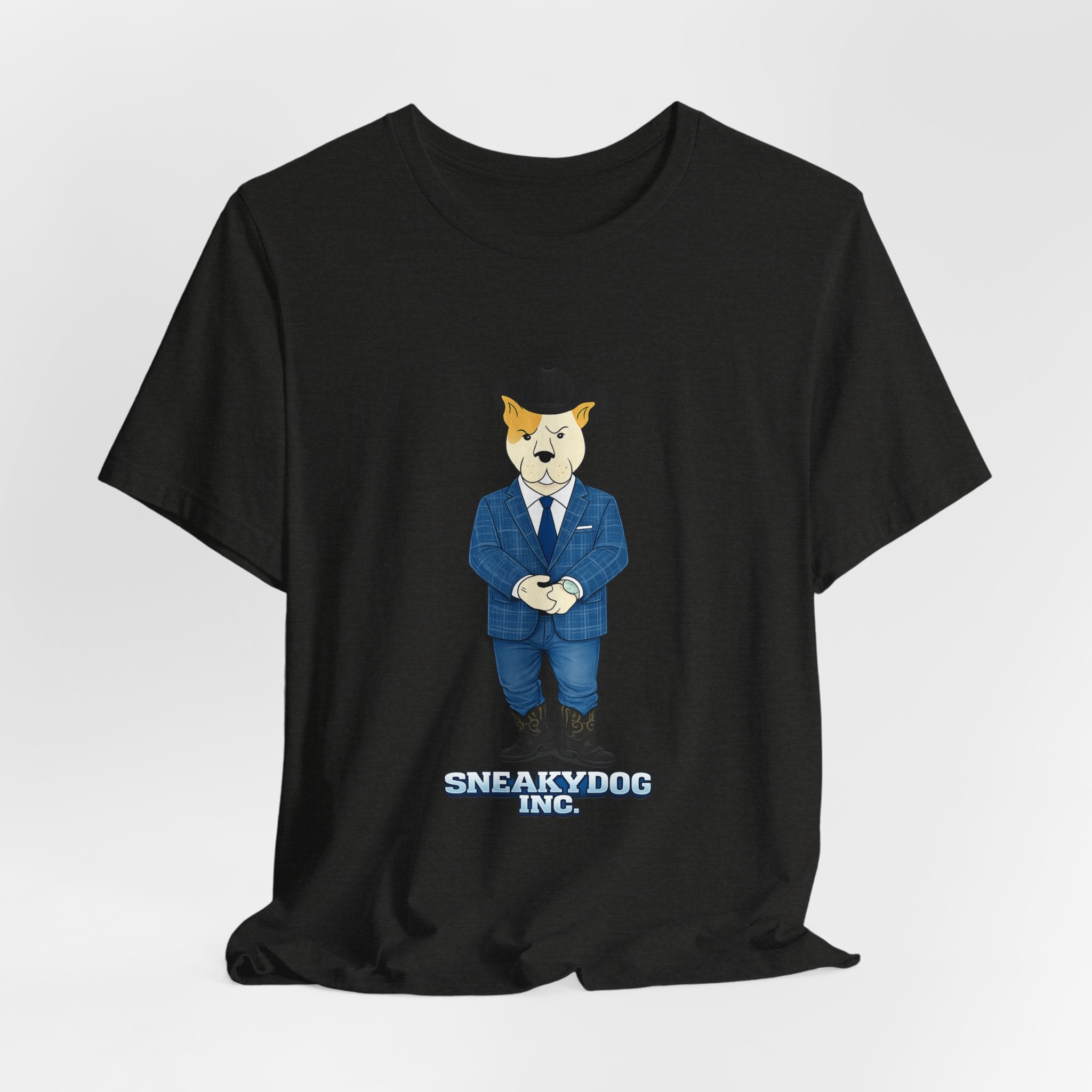 Sneakydog Inc. Cowboy Suit Graphic — Vintage Short Sleeve T-Shirt