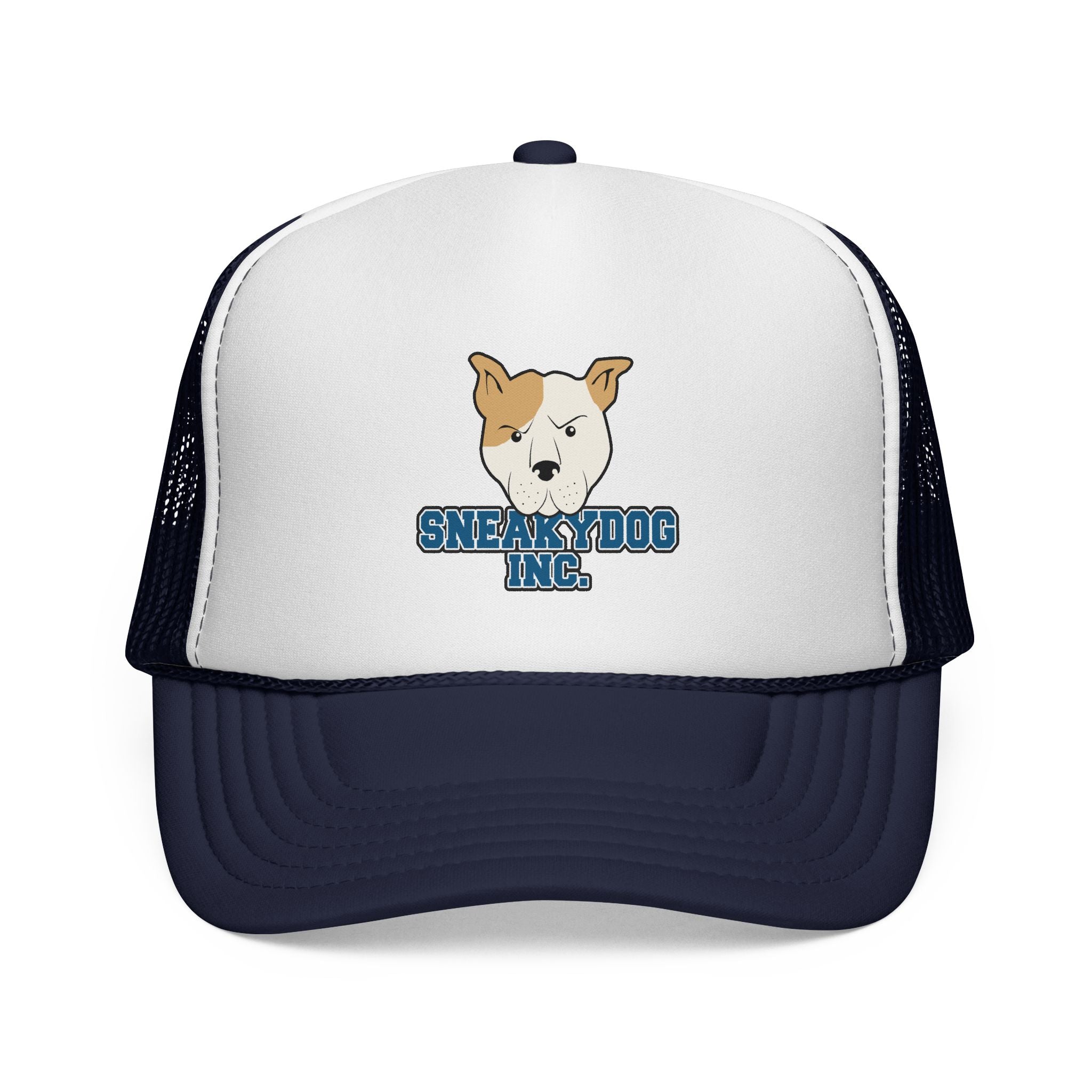Sneakydog Inc. Trucker Cap — Retro Mesh Hat with Sneakydog Logo