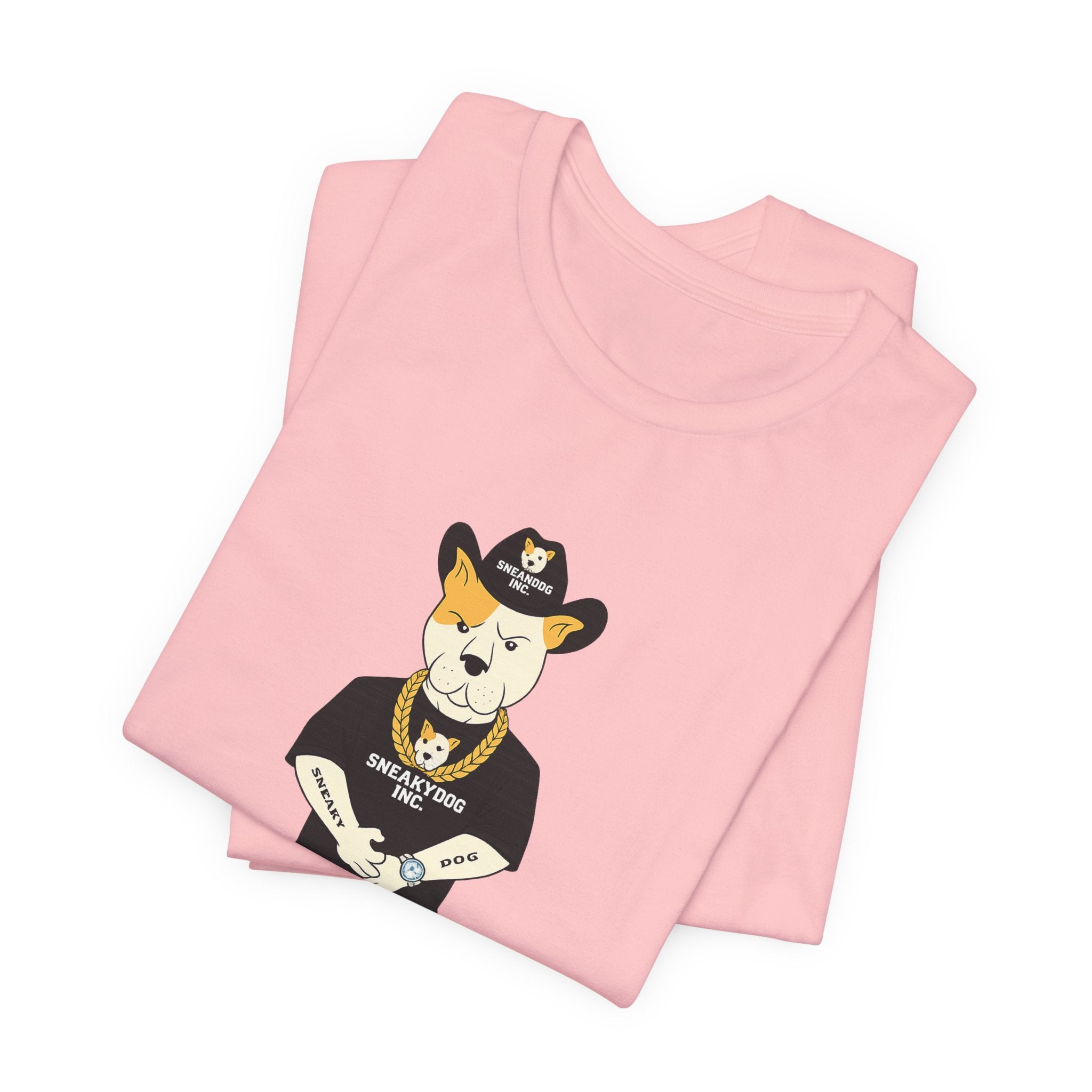 Sneakydog Inc. Cowboy Black Graphic — Vintage Short Sleeve T-Shirt