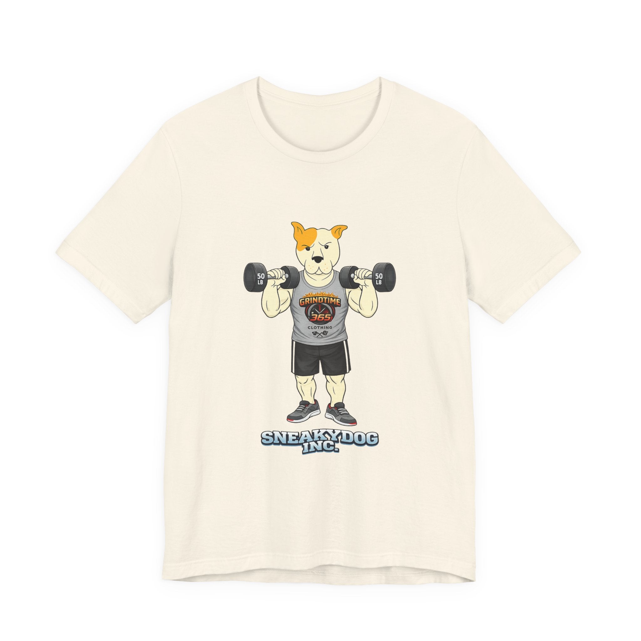 Sneakydog Inc. Workout Grey GT365 Graphic — Vintage Short Sleeve T-Shirt