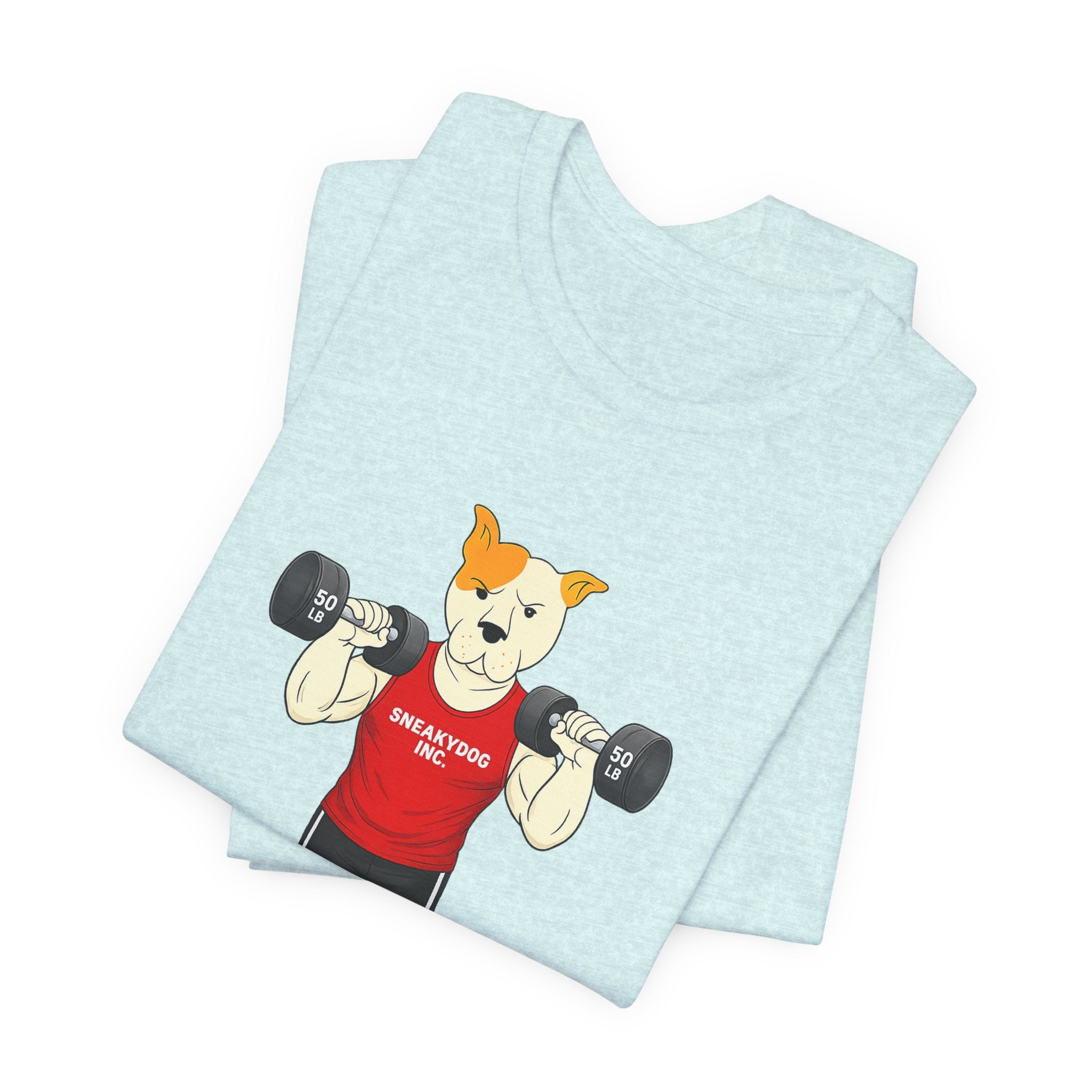 Sneakydog Inc. Workout Red Graphic — Vintage Short Sleeve T-Shirt