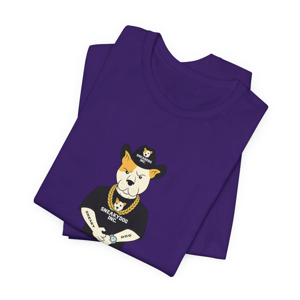 Sneakydog Inc. Cowboy Black Graphic — Vintage Short Sleeve T-Shirt