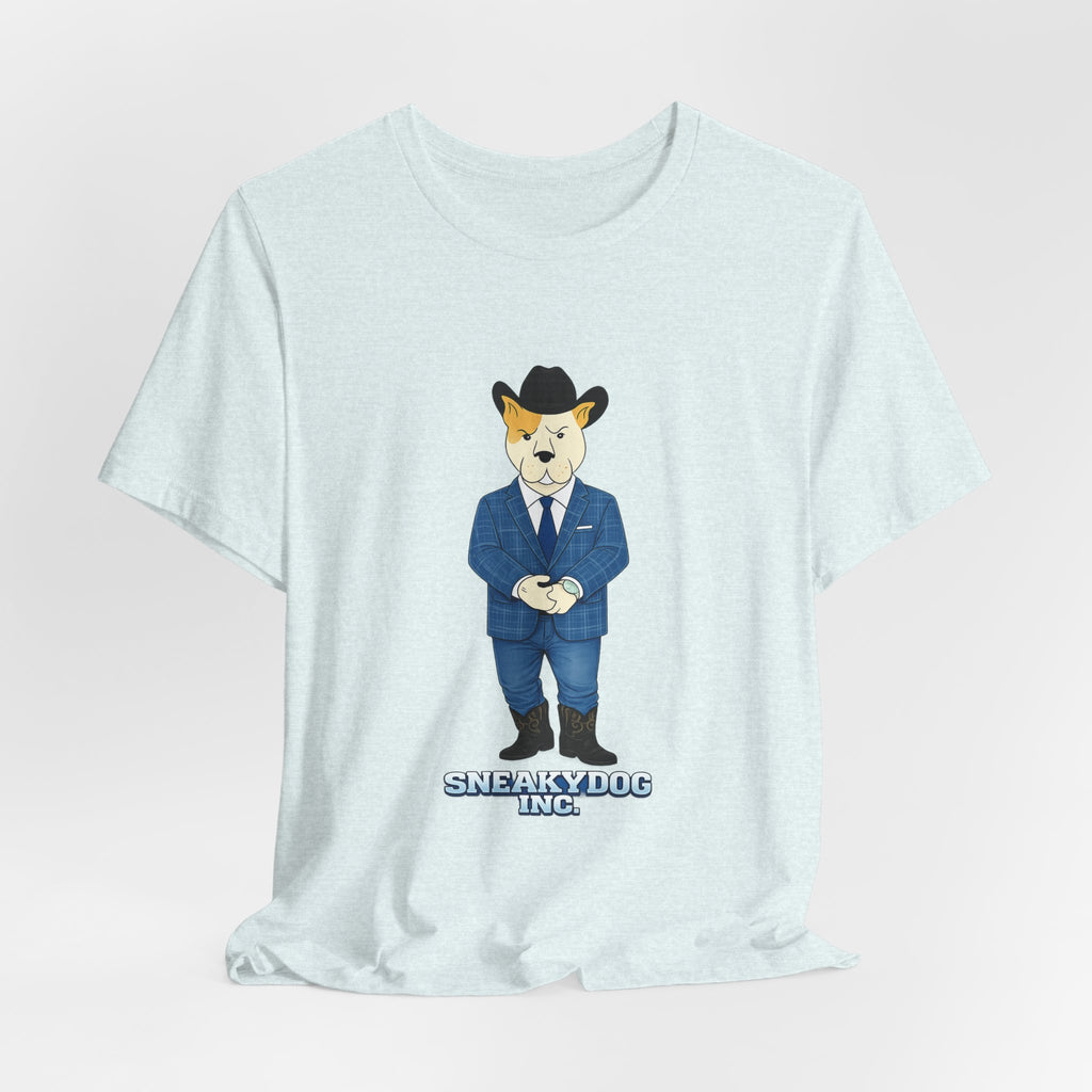 Sneakydog Inc. Cowboy Suit Graphic — Vintage Short Sleeve T-Shirt