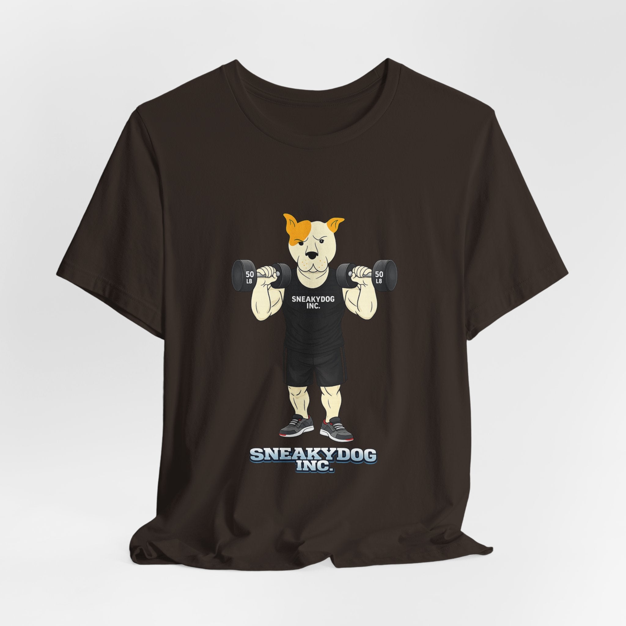 Sneakydog Inc. Workout Black Graphic — Vintage Short Sleeve T-Shirt