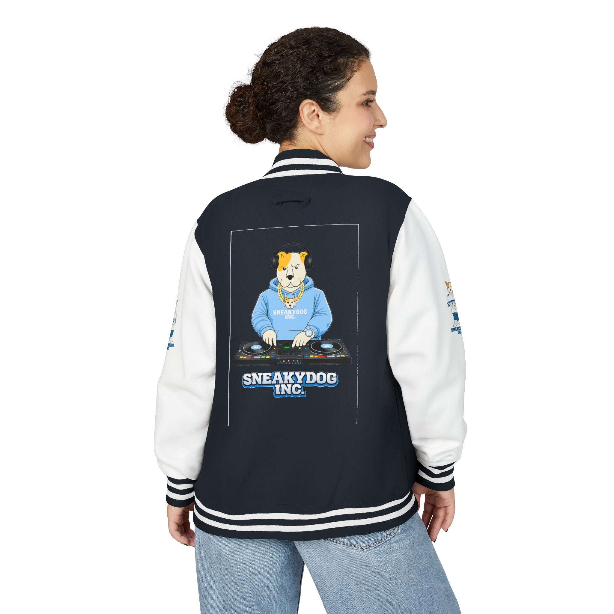Sneakydog Inc. DJ Letterman Jacket —  Corgi Varsity Jacket