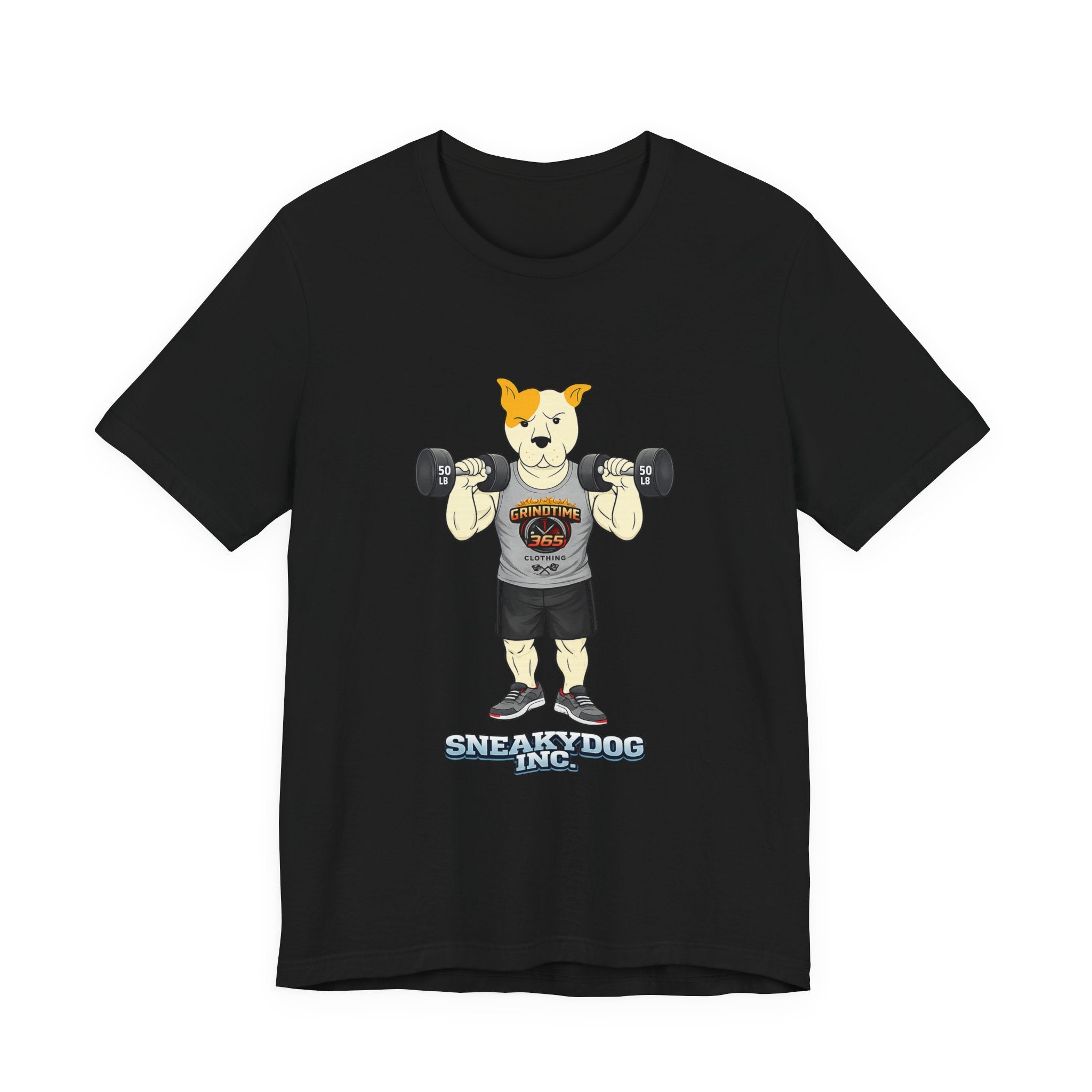 Sneakydog Inc. Workout Grey GT365 Graphic — Vintage Short Sleeve T-Shirt