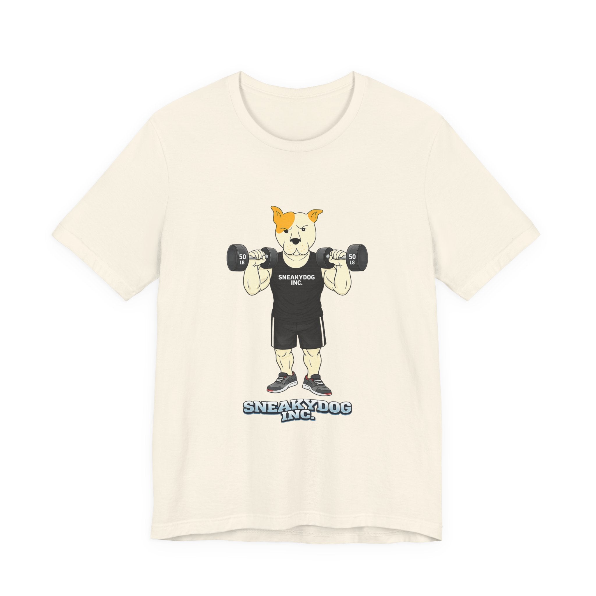Sneakydog Inc. Workout Black Graphic — Vintage Short Sleeve T-Shirt