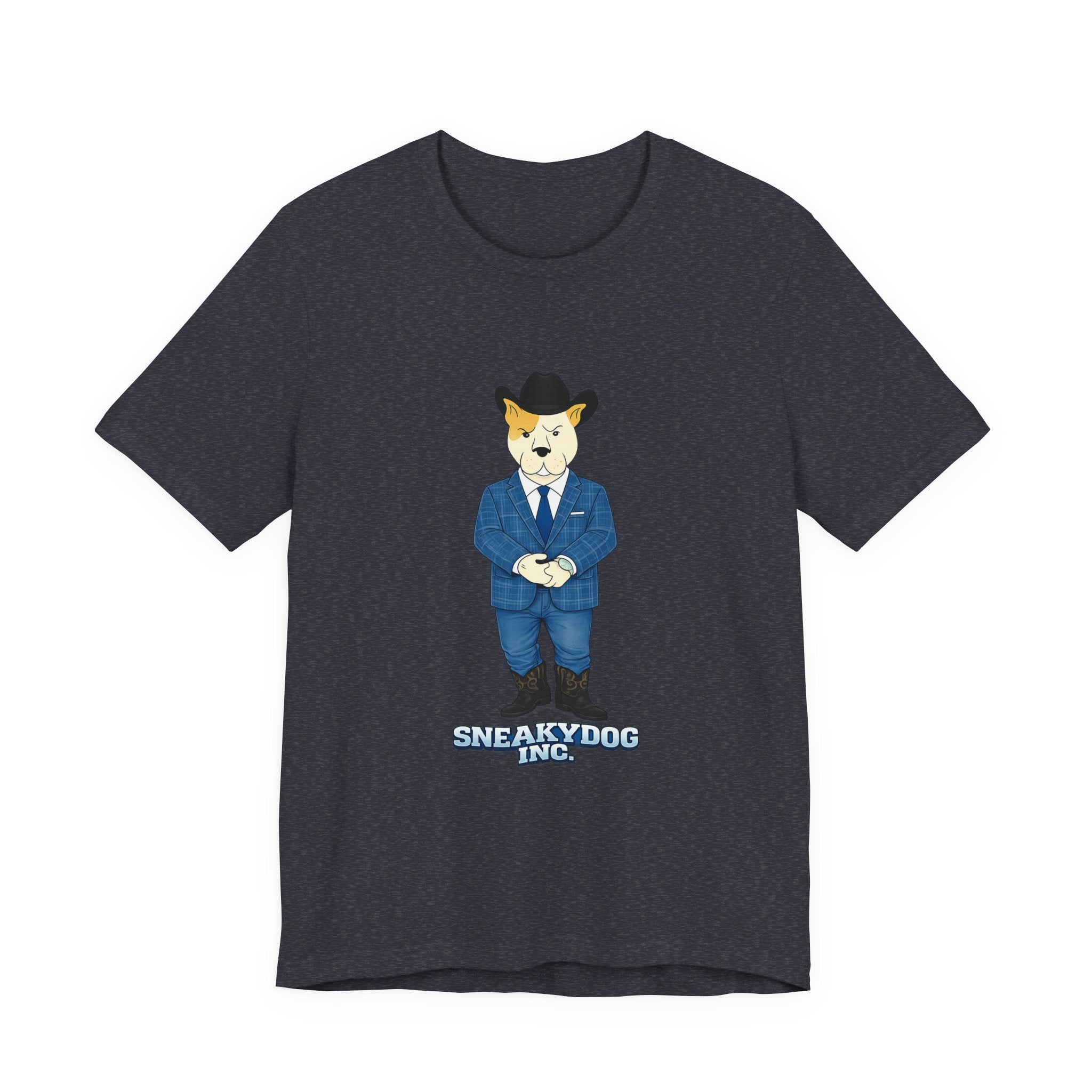 Sneakydog Inc. Cowboy Suit Graphic — Vintage Short Sleeve T-Shirt
