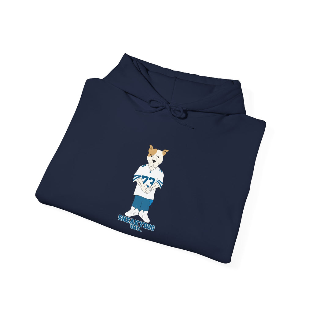 Sneakydog Inc. Football Jersey Graphic - Corgi Crew Hoodie
