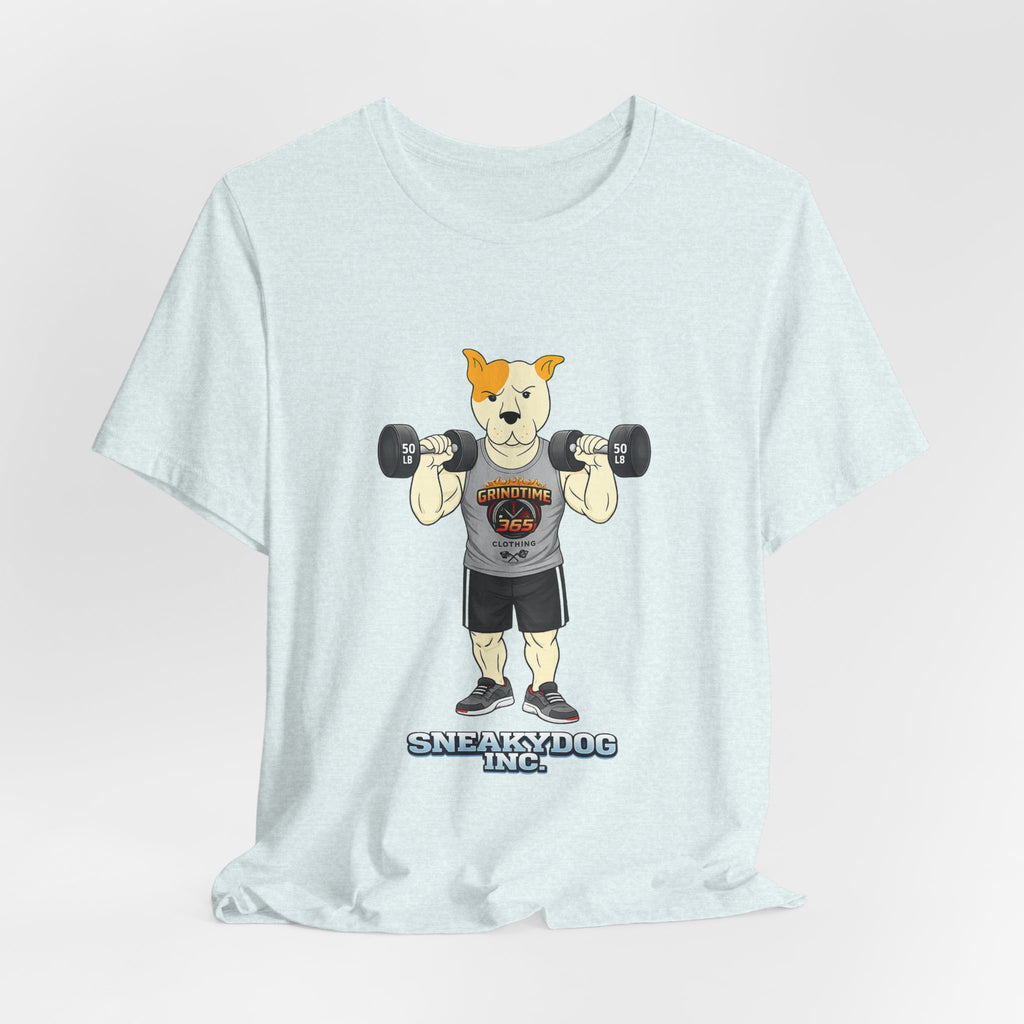 Sneakydog Inc. Workout Grey GT365 Graphic — Vintage Short Sleeve T-Shirt