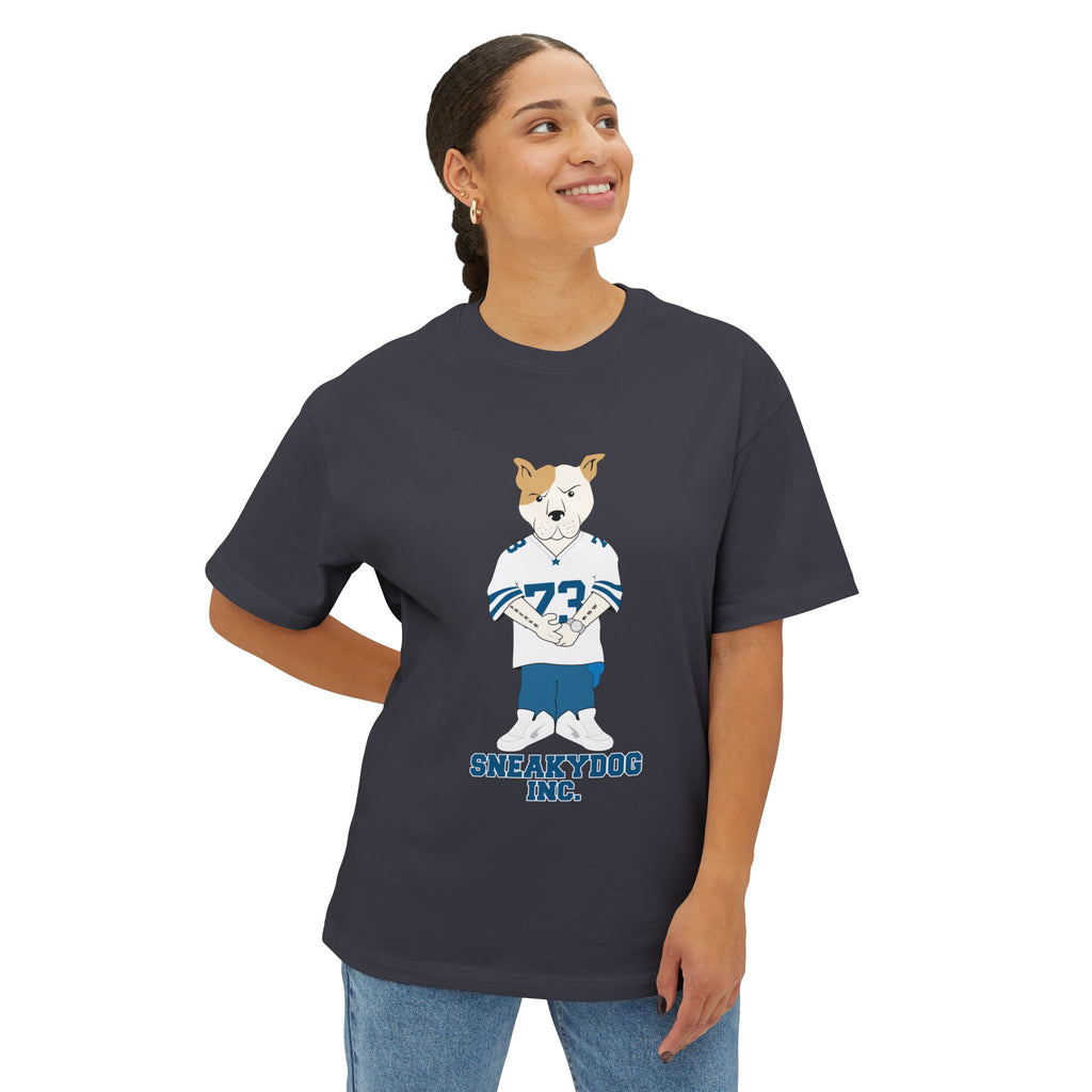 Sneakydog Inc. Football Jersey Graphic — Oversized Boxy Premium T-Shirt