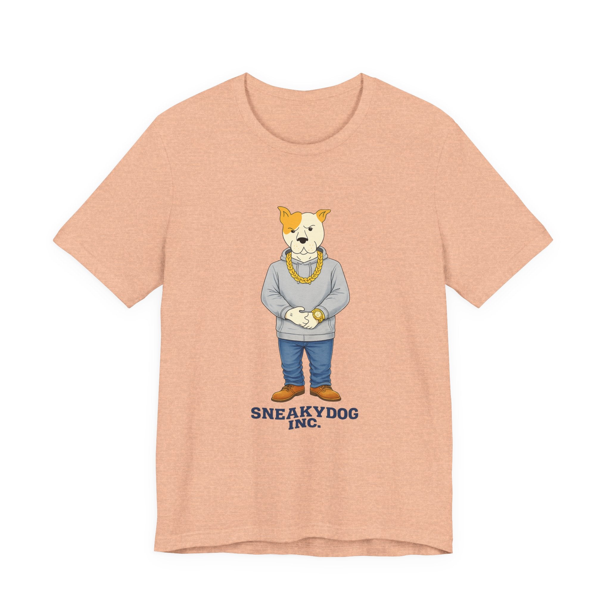 Sneakydog Inc. Grey Hoodie — Vintage Short Sleeve T-Shirt