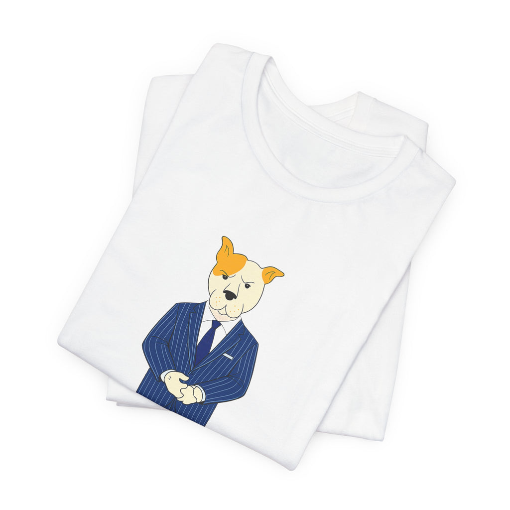 Sneakydog Inc. CEO Suit Graphic — Vintage Short Sleeve T-Shirt