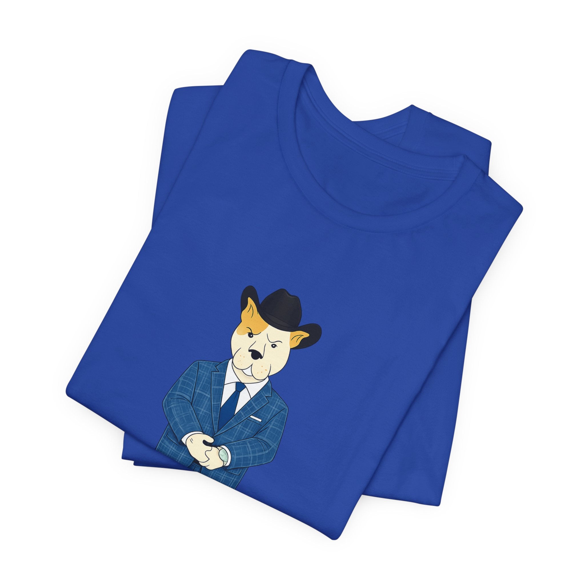 Sneakydog Inc. Cowboy Suit Graphic — Vintage Short Sleeve T-Shirt