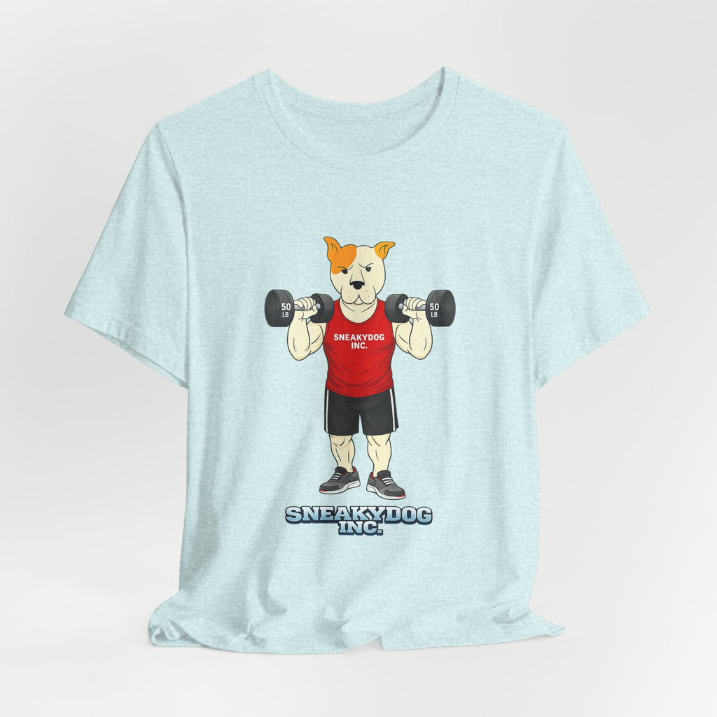 Sneakydog Inc. Workout Red Graphic — Vintage Short Sleeve T-Shirt