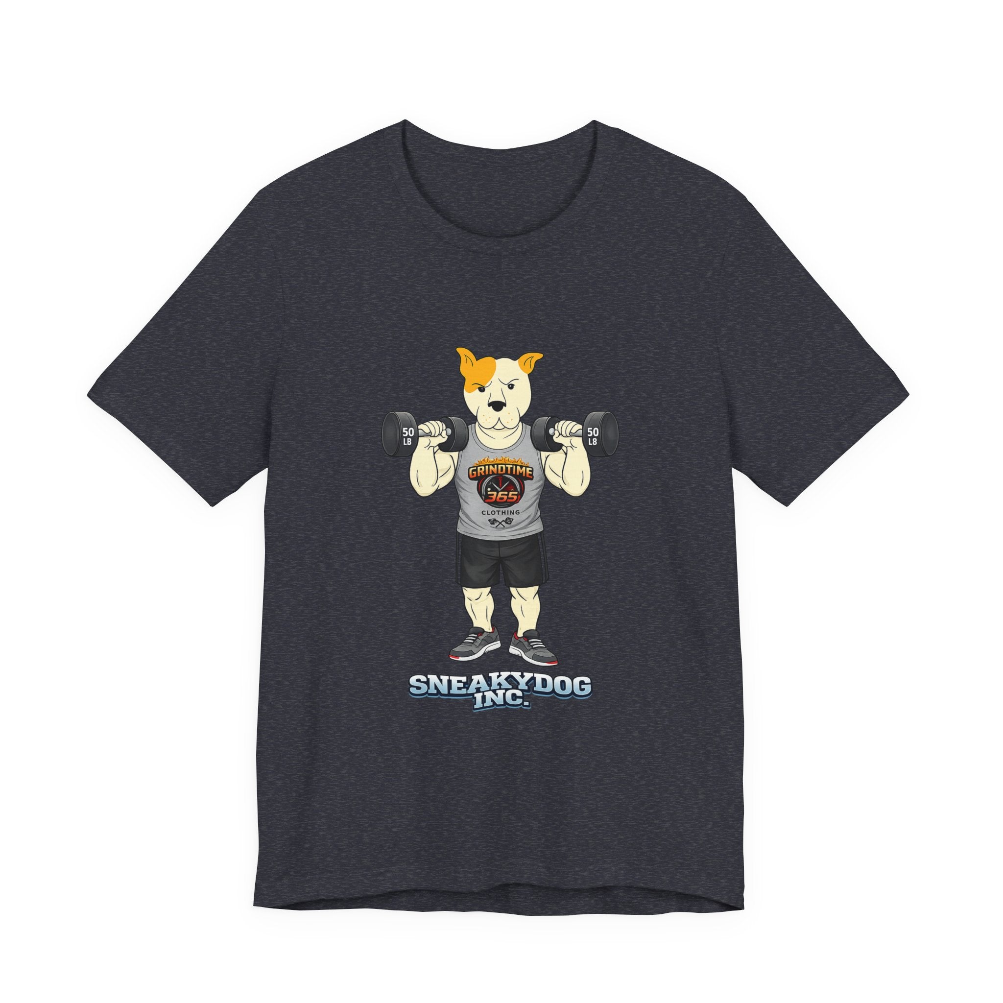 Sneakydog Inc. Workout Grey GT365 Graphic — Vintage Short Sleeve T-Shirt