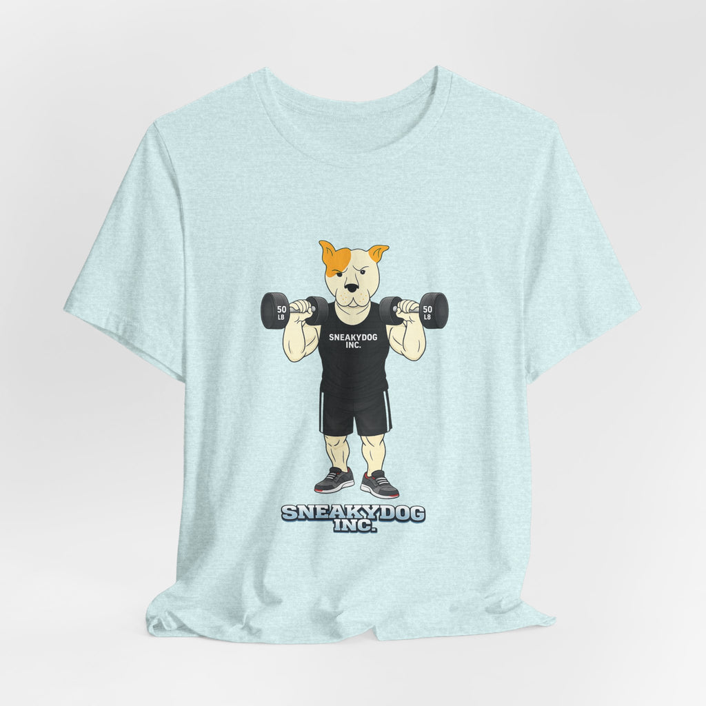 Sneakydog Inc. Workout Black Graphic — Vintage Short Sleeve T-Shirt