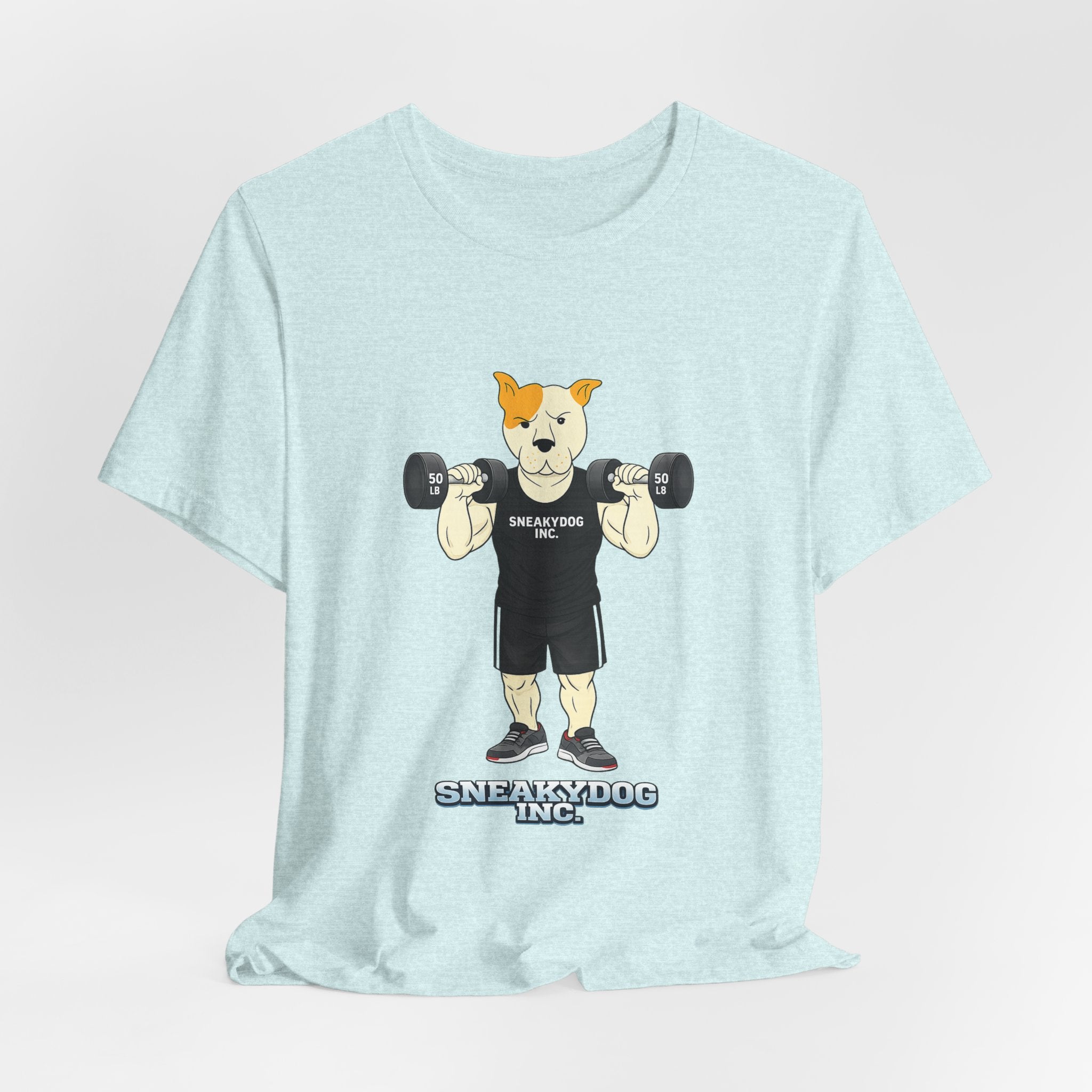 Sneakydog Inc. Workout Black Graphic — Vintage Short Sleeve T-Shirt