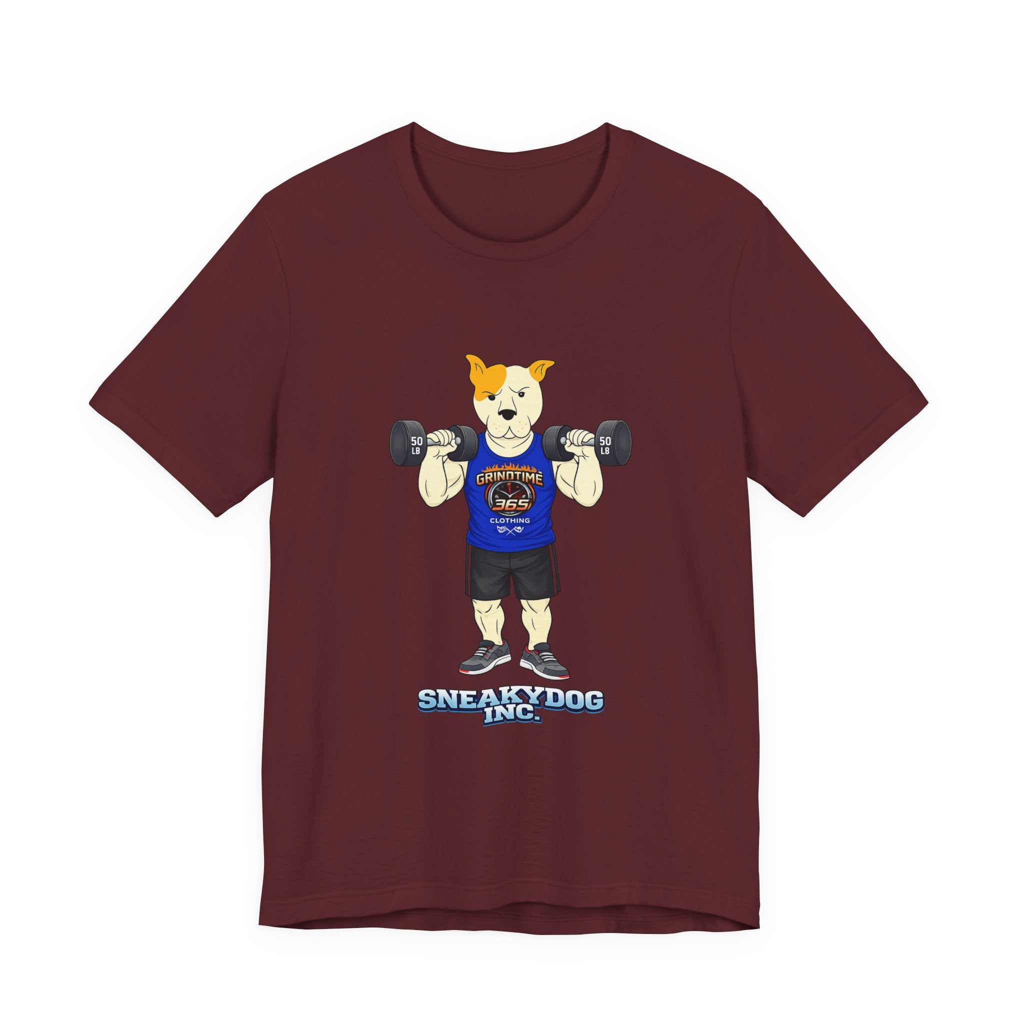 Sneakydog Inc. Workout Blue GT365 Graphic — Vintage Short Sleeve T-Shirt