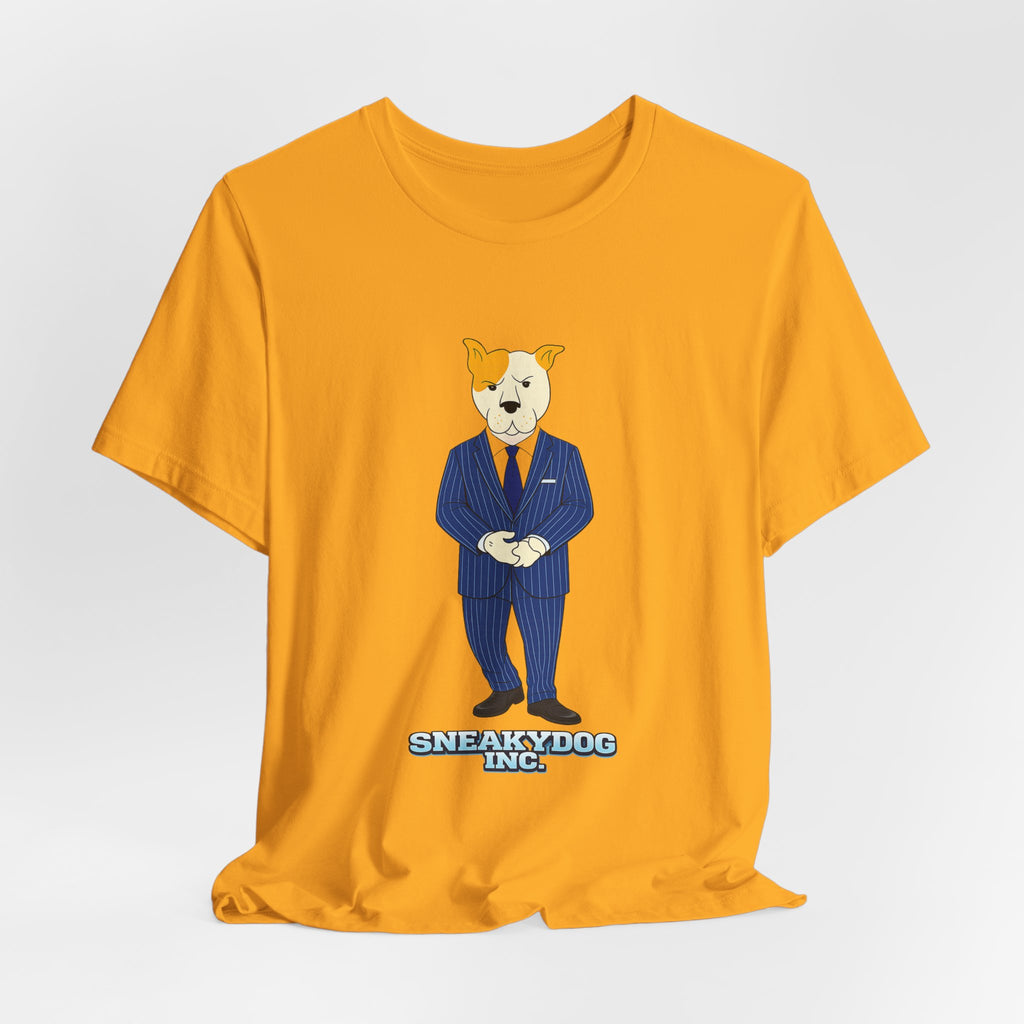 Sneakydog Inc. CEO Suit Graphic — Vintage Short Sleeve T-Shirt