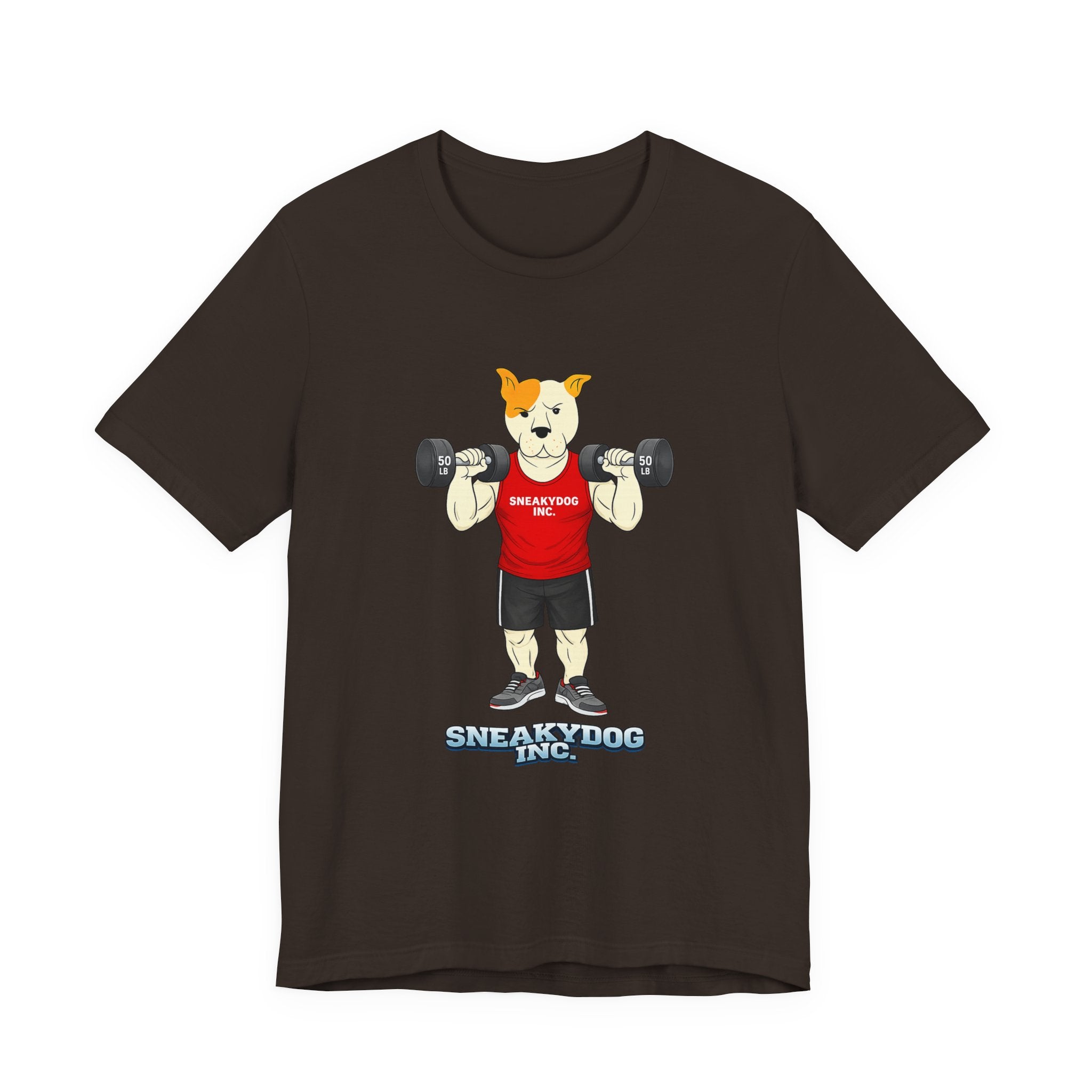 Sneakydog Inc. Workout Red Graphic — Vintage Short Sleeve T-Shirt