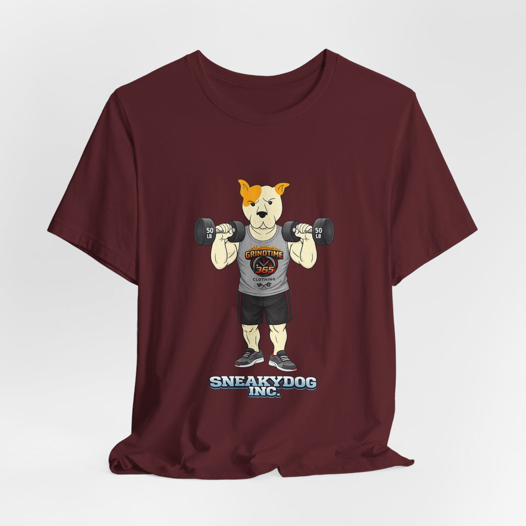Sneakydog Inc. Workout Grey GT365 Graphic — Vintage Short Sleeve T-Shirt