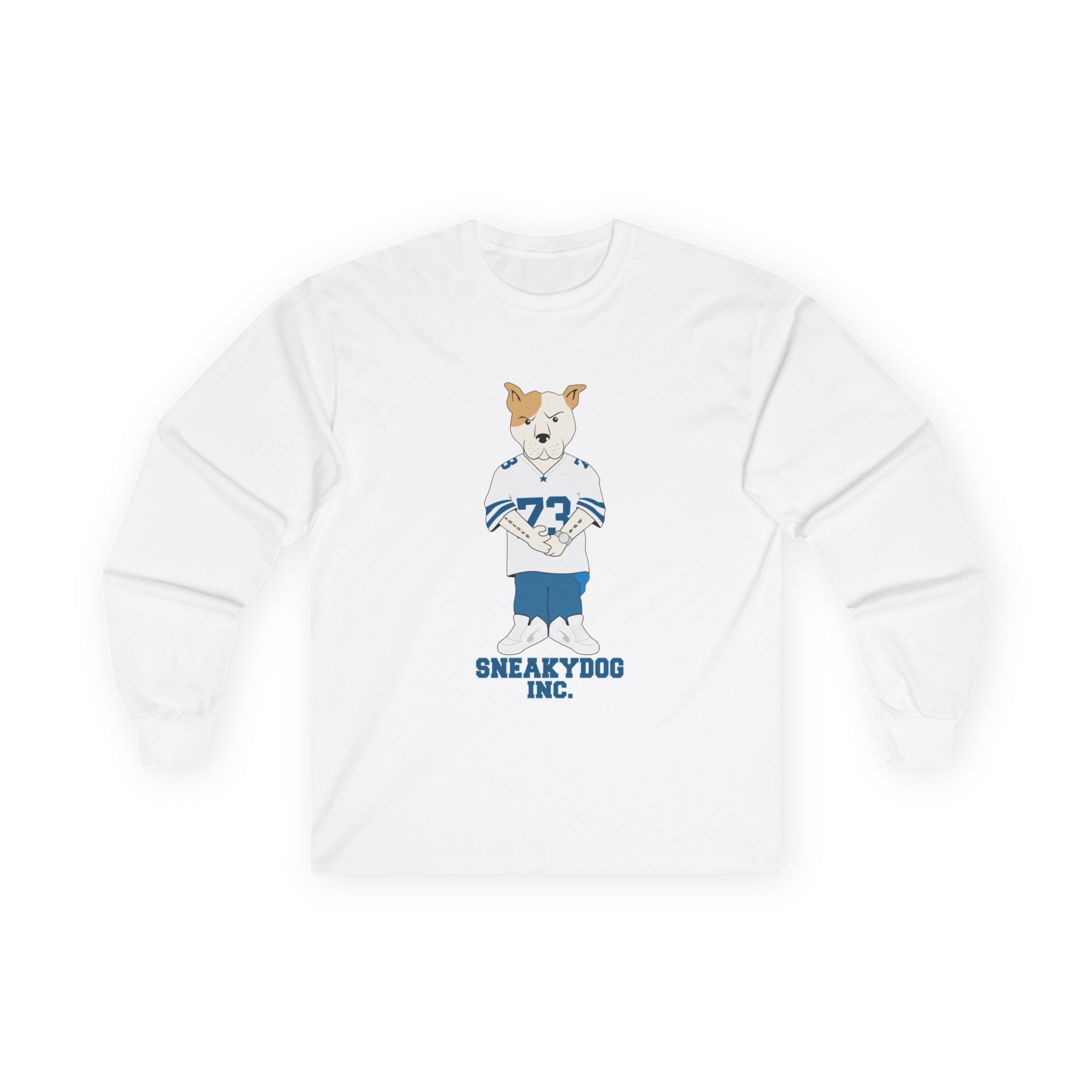 Sneakydog Inc. Football Jersey Graphic - Long Sleeve Tee
