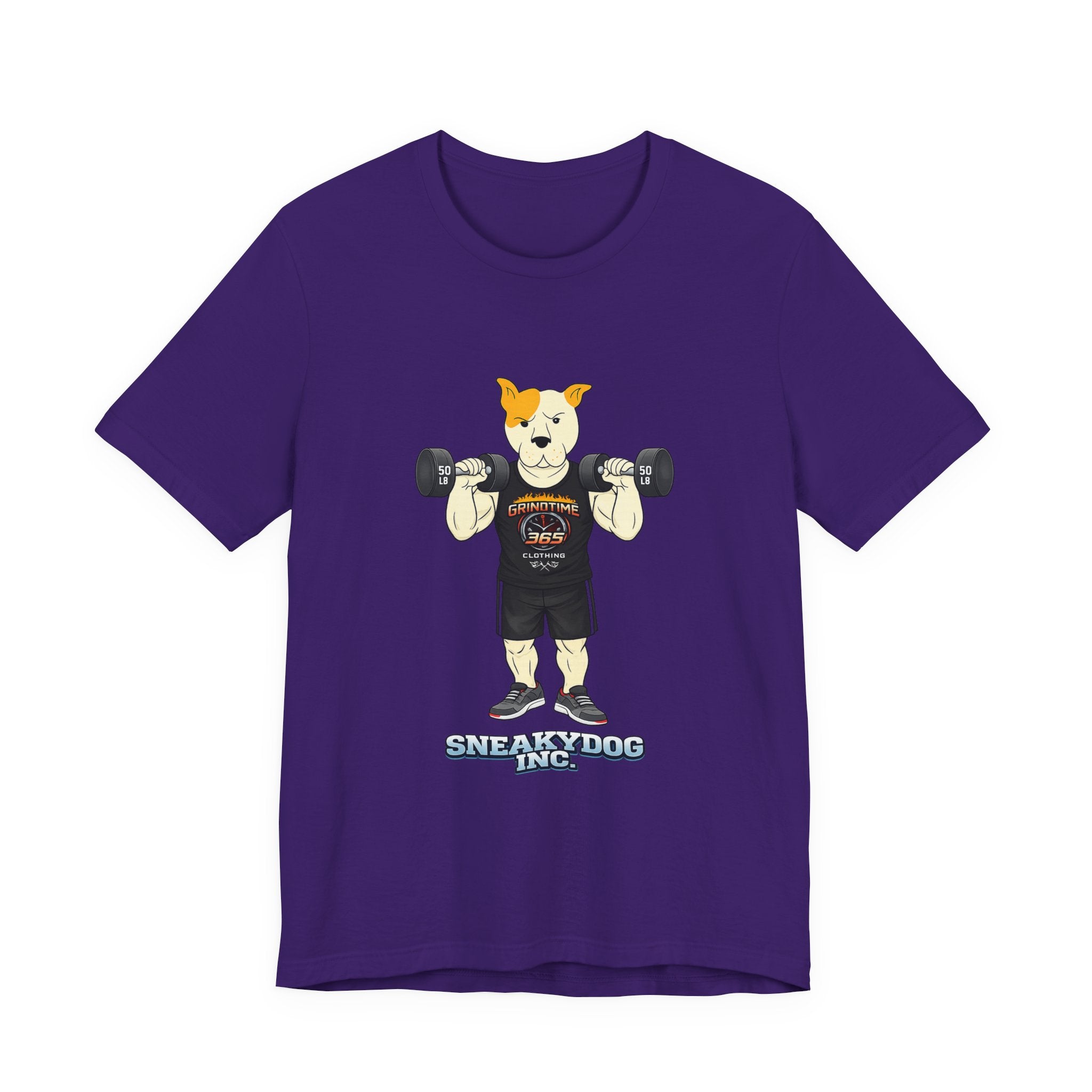 Sneakydog Inc. Workout Black GT365 Graphic — Vintage Short Sleeve T-Shirt