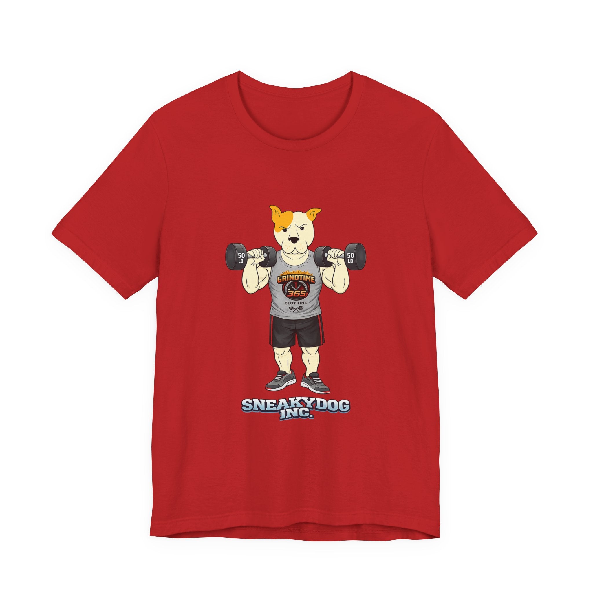 Sneakydog Inc. Workout Grey GT365 Graphic — Vintage Short Sleeve T-Shirt
