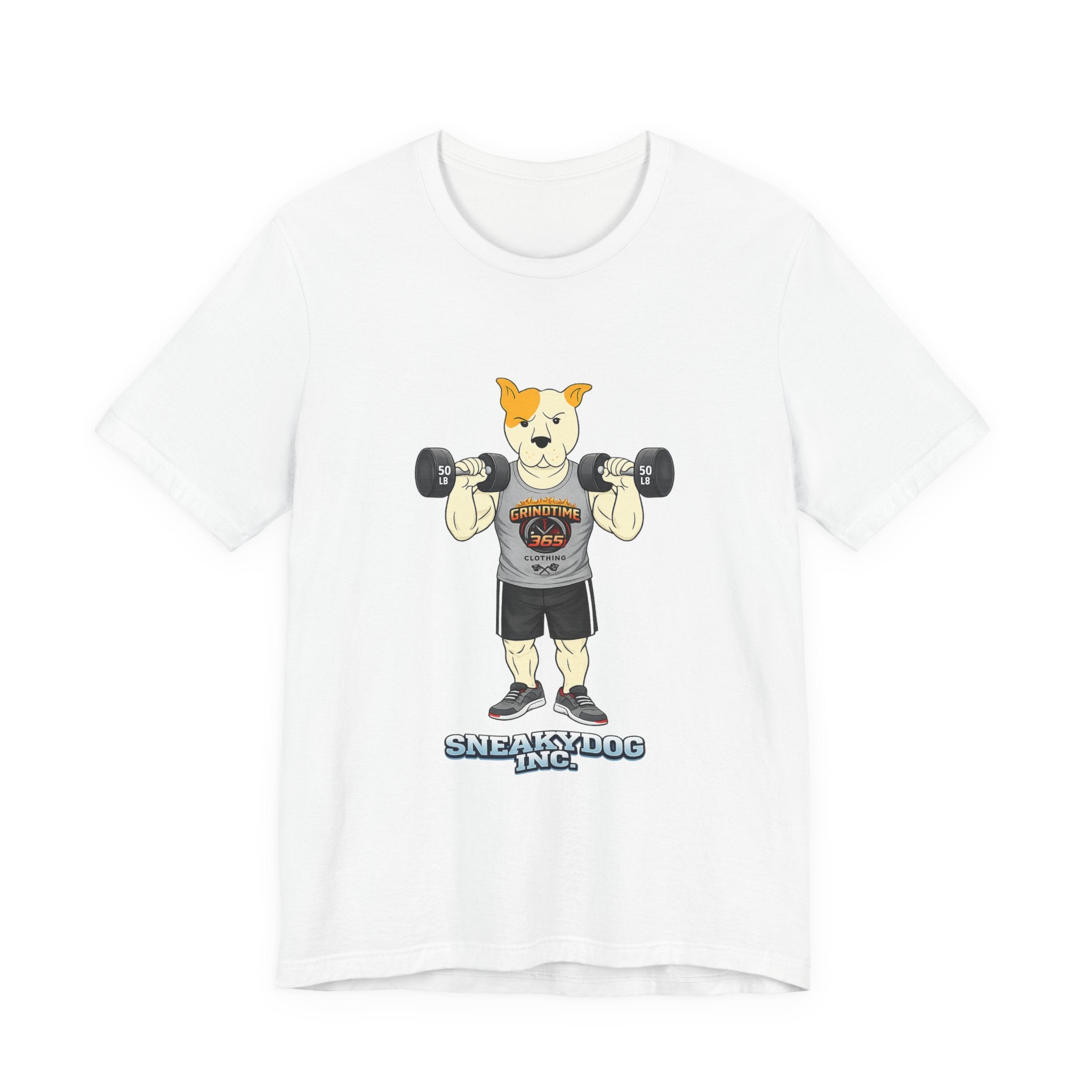 Sneakydog Inc. Workout Grey GT365 Graphic — Vintage Short Sleeve T-Shirt