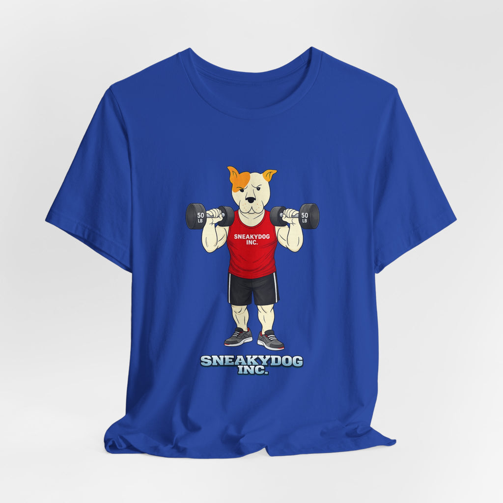 Sneakydog Inc. Workout Red Graphic — Vintage Short Sleeve T-Shirt